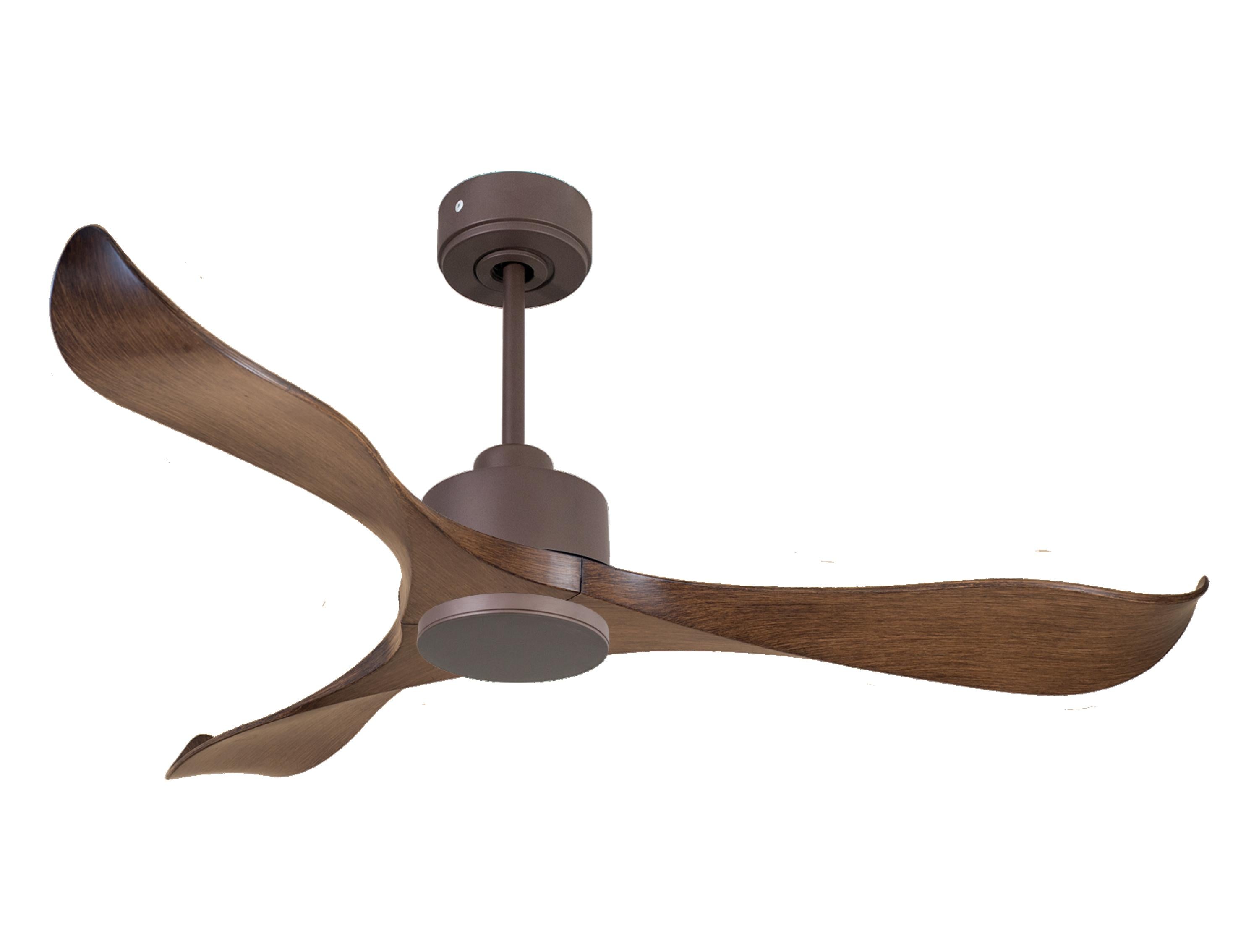 Ventilatore da soffitto Reversibile Termostato Wifi Motore CC Tetti inclinati Telecomando Adattatore 2/3 lame Hypersilence Memoria