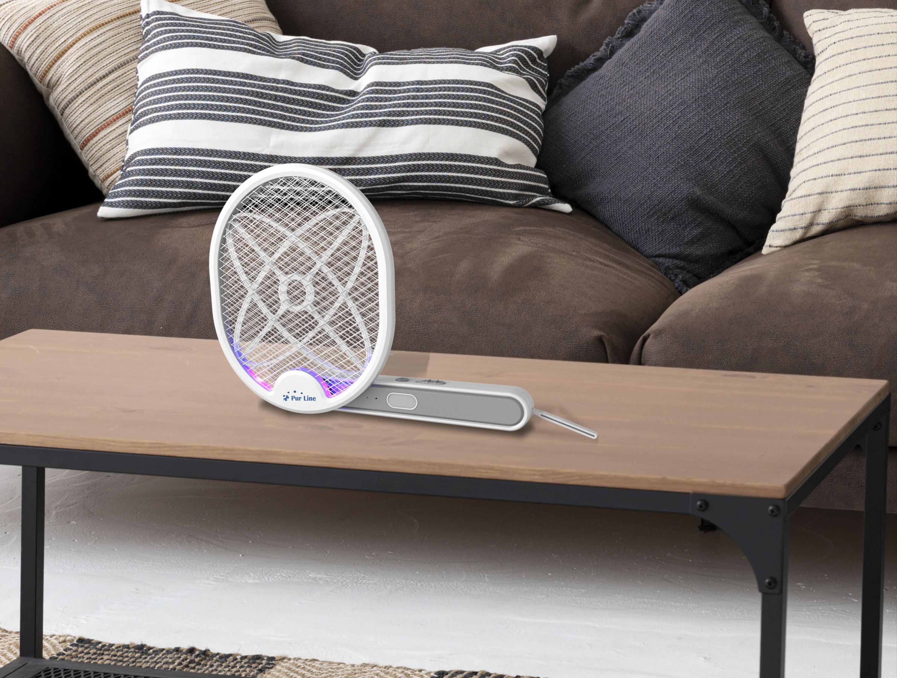 Racchetta ammazzainsetti multiposizione con USB