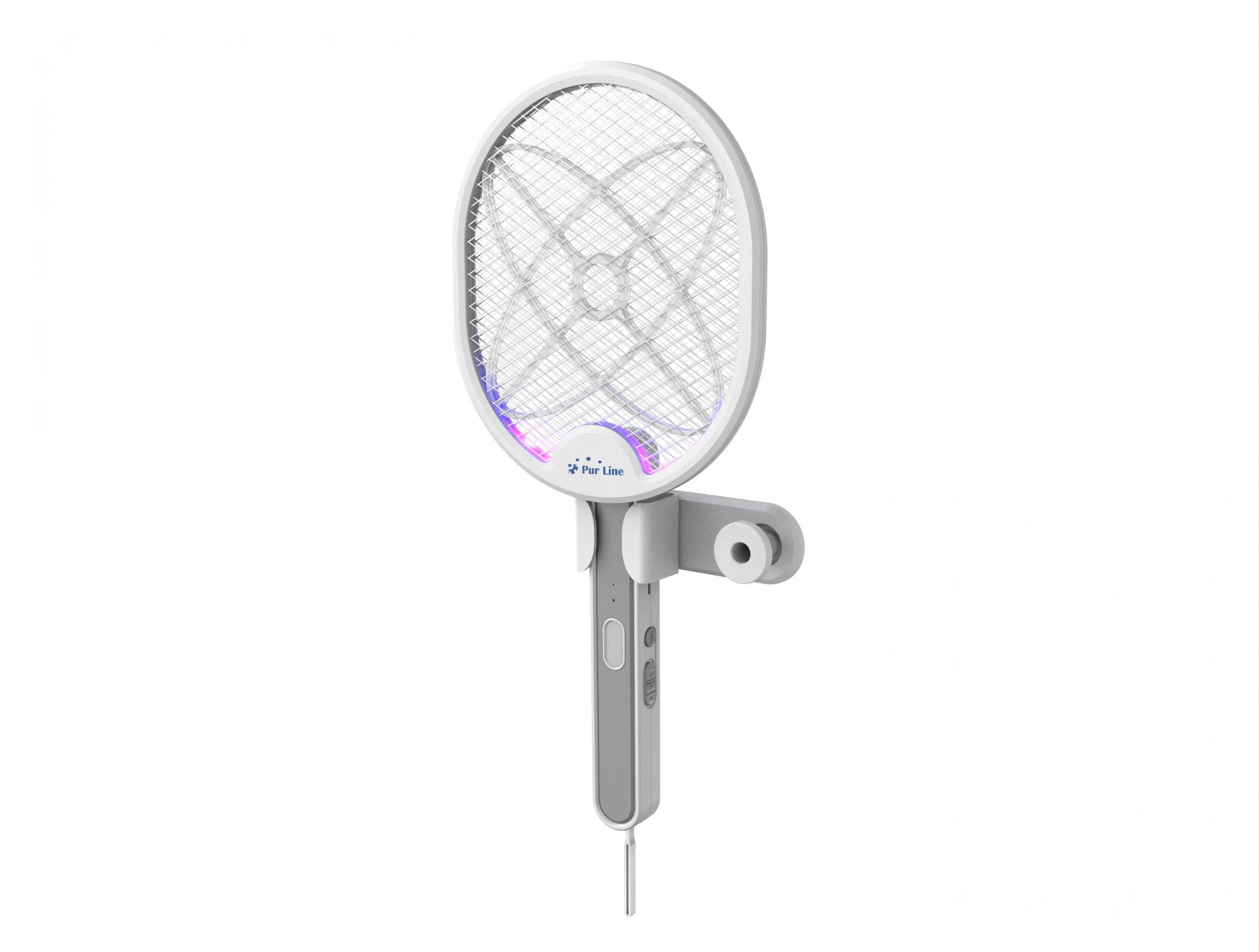 Racchetta ammazzainsetti multiposizione con USB