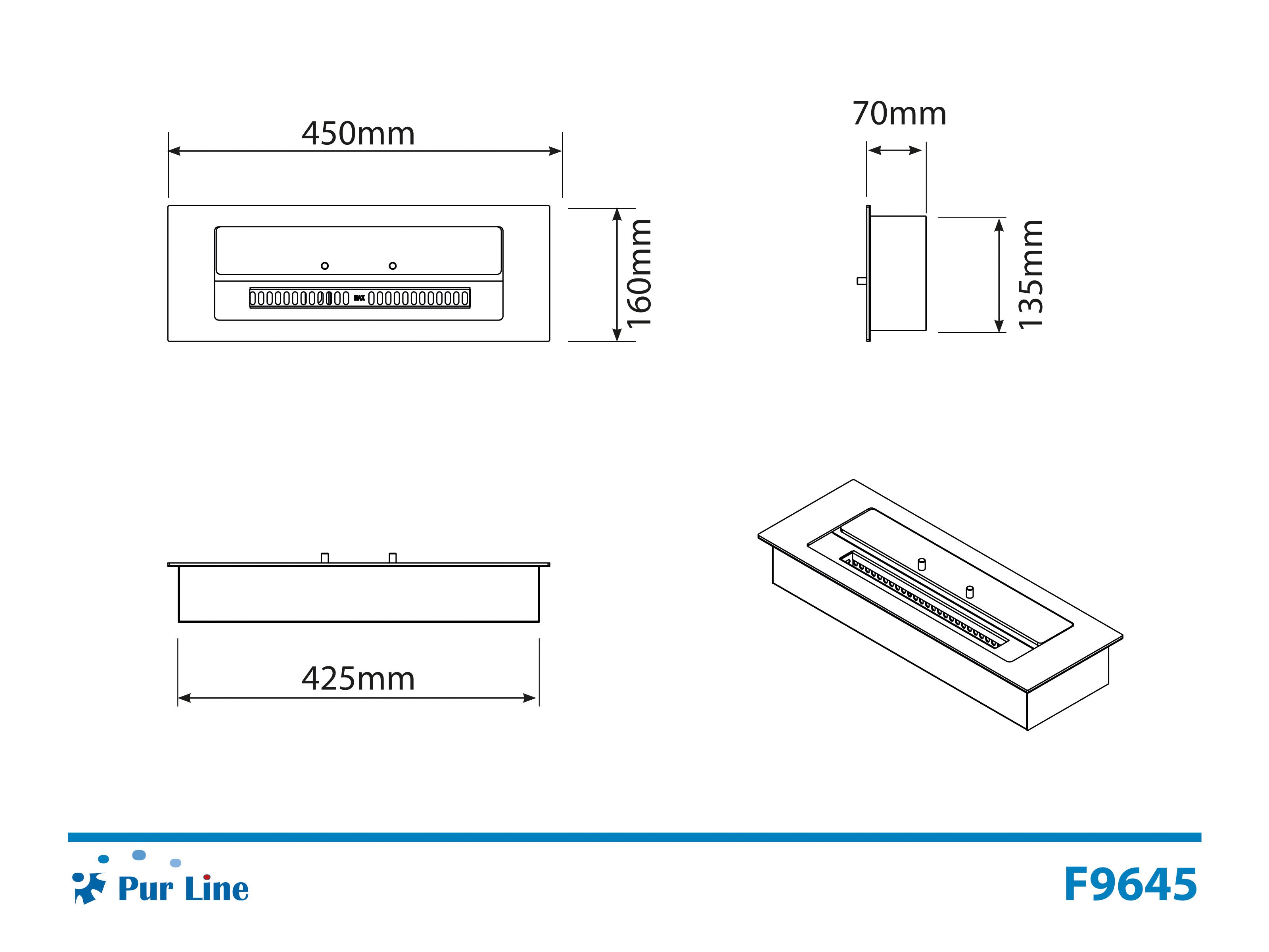 Potenza massima 3000 W Blocco di combustione con fibra ceramica e coperchio per la regolazione della fiamma 2,5L