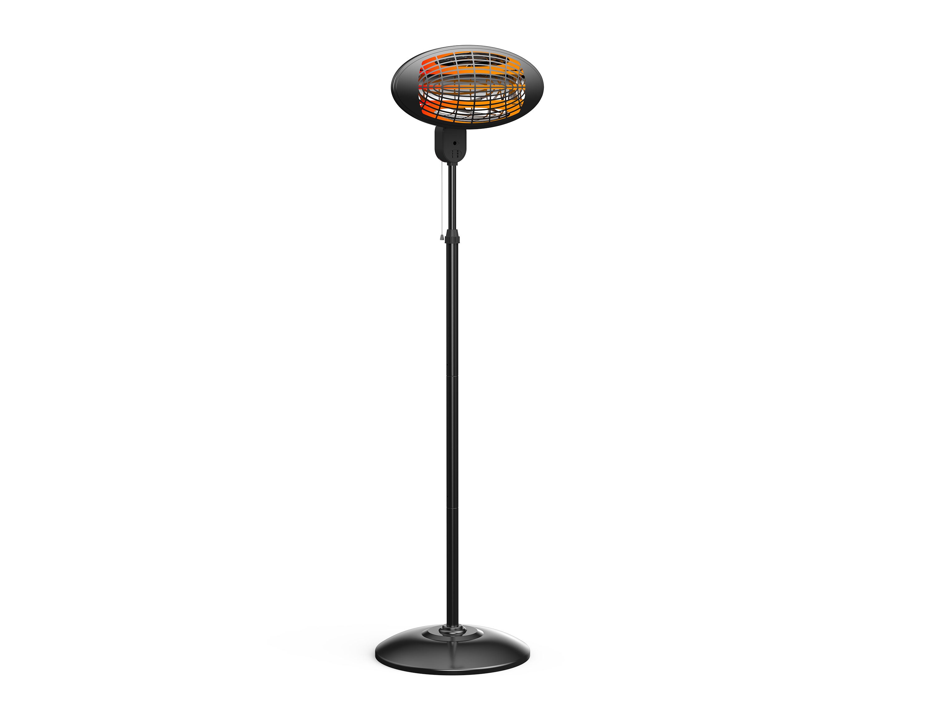 Riscaldatore alogeno 2000W con regolazione in altezza