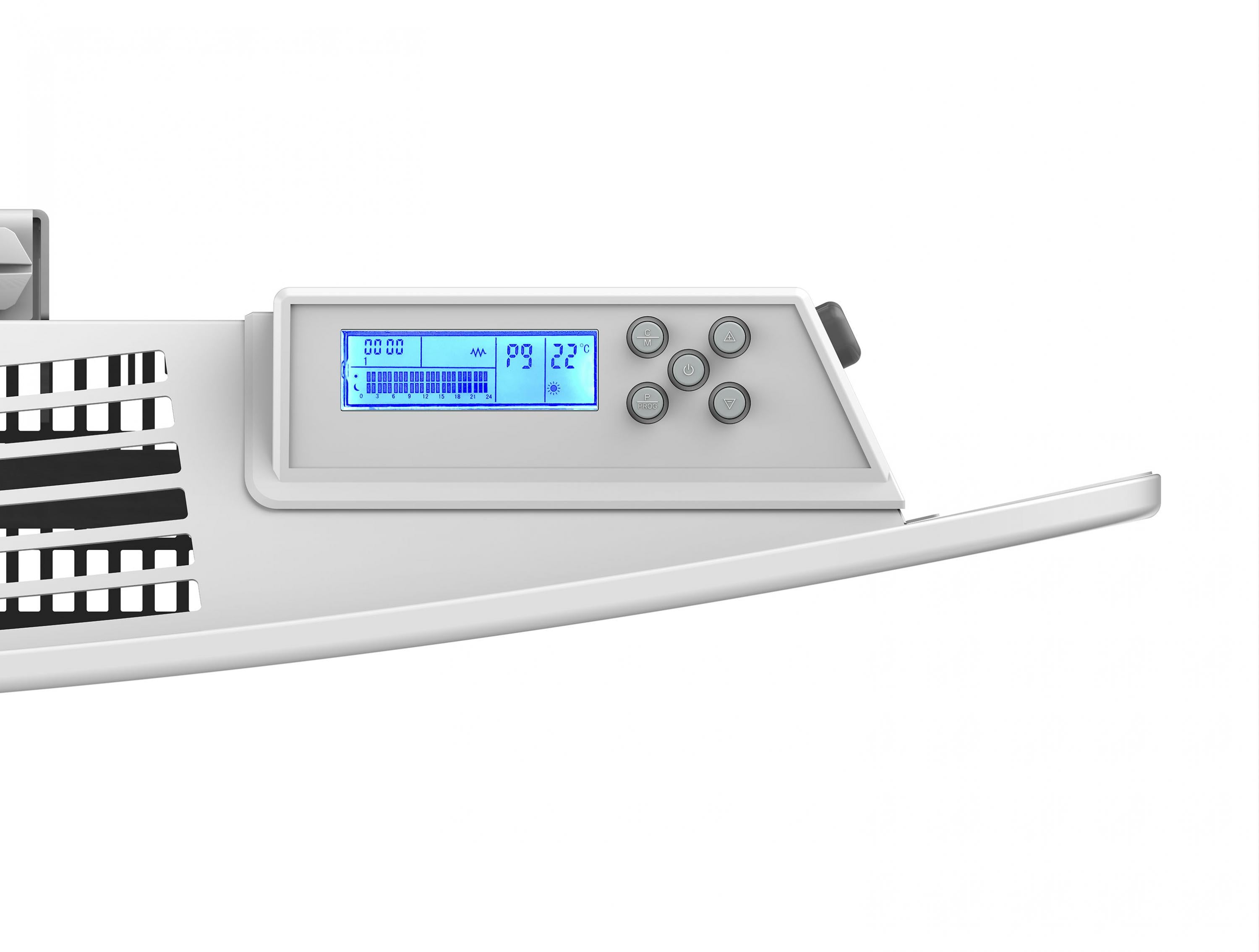 Radiatore inerziale con piastra ceramica interna da 1000 W con controllo WiFi