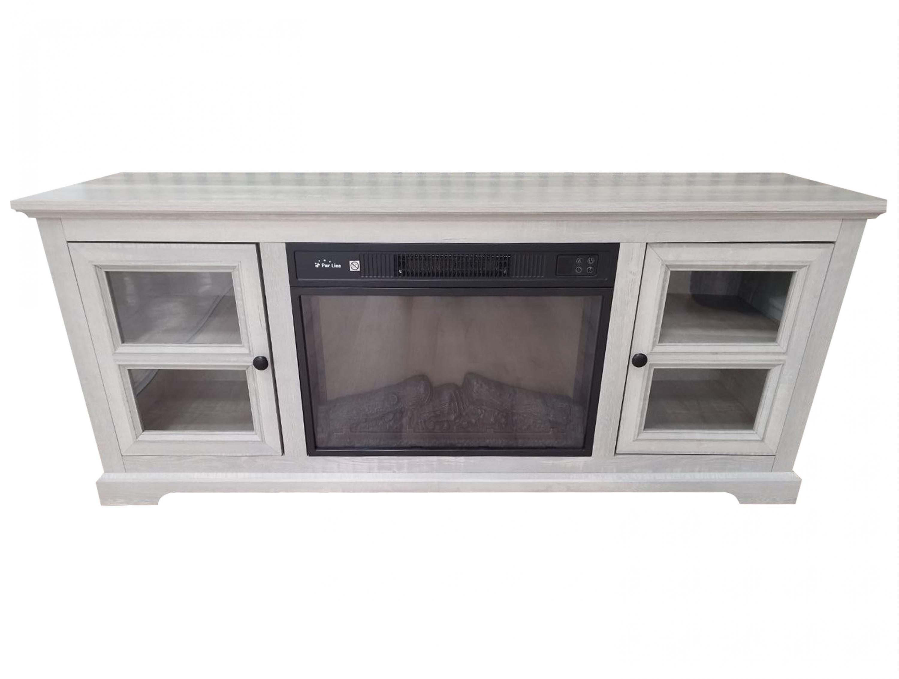 Potenza massima 2000 W Credenza con camino elettrico colore grigio 2000W