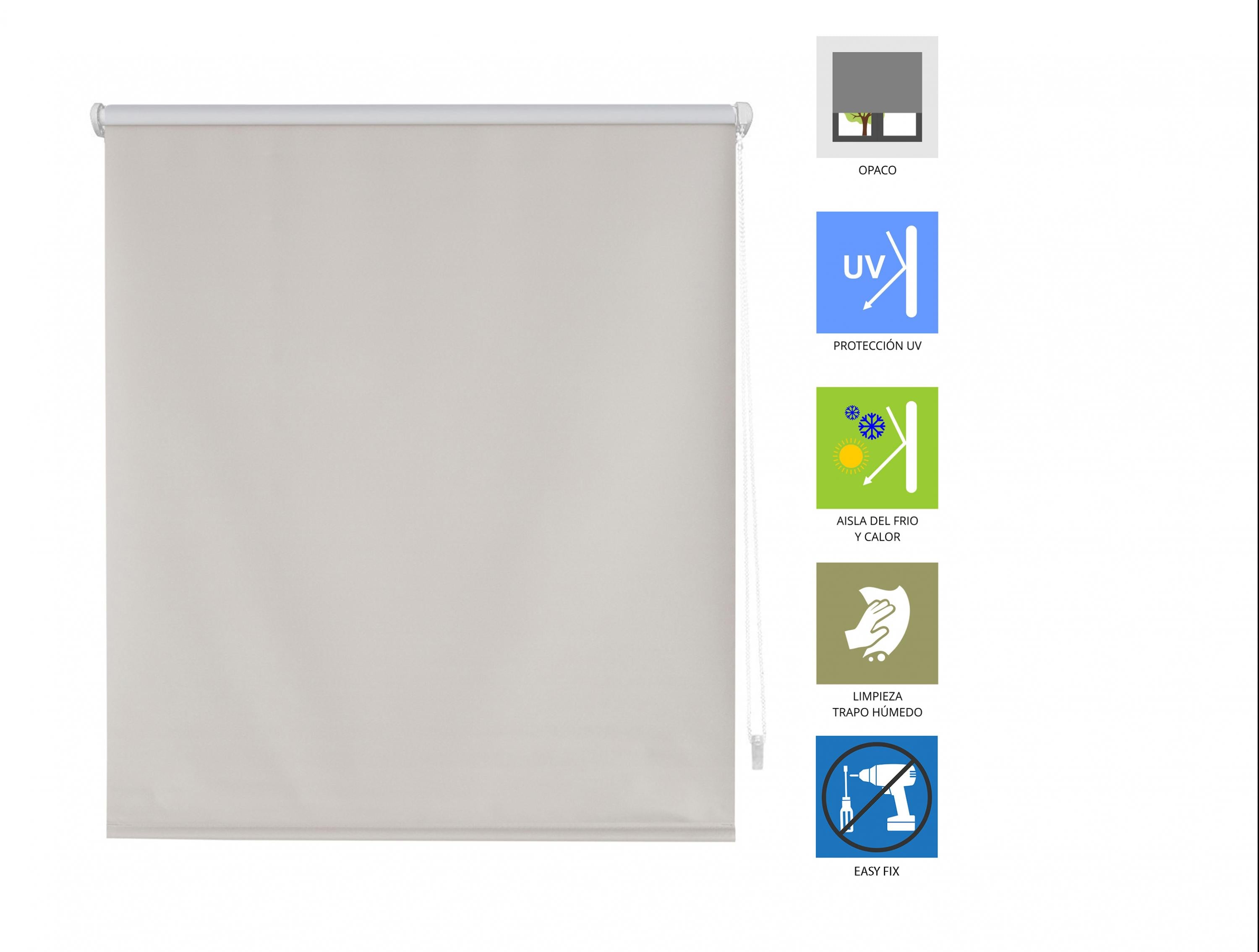 Tenda a rullo EASYZEUS GRIGIO 47x180cm