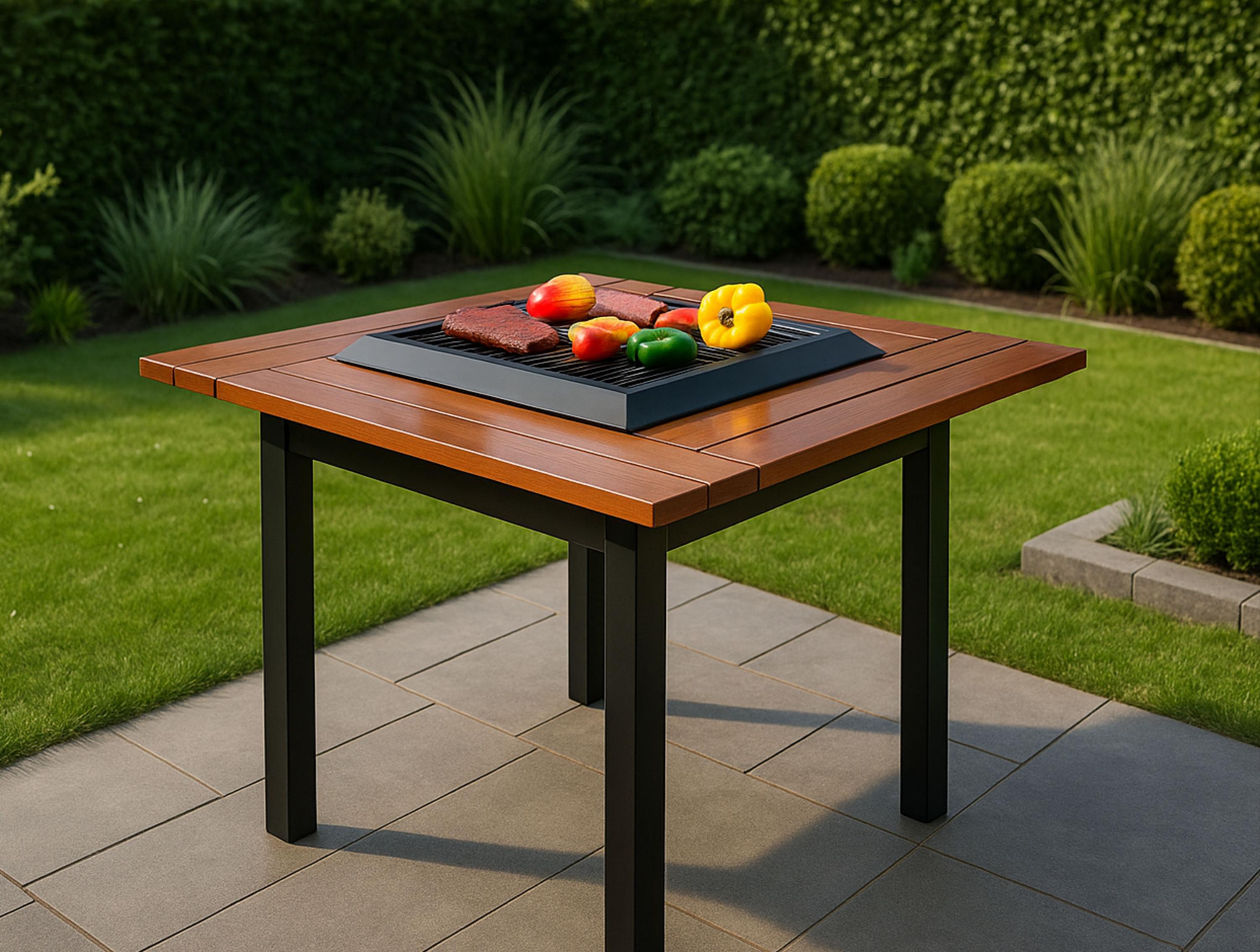 Barbecue Materiale Acciaio/legno