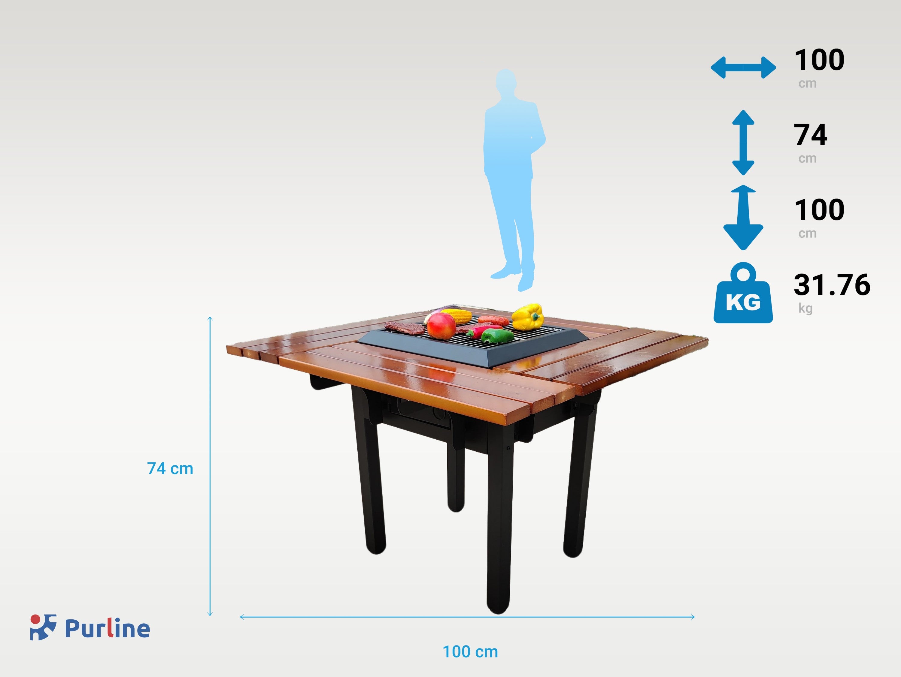 EFP54 BBQ Colore Nero