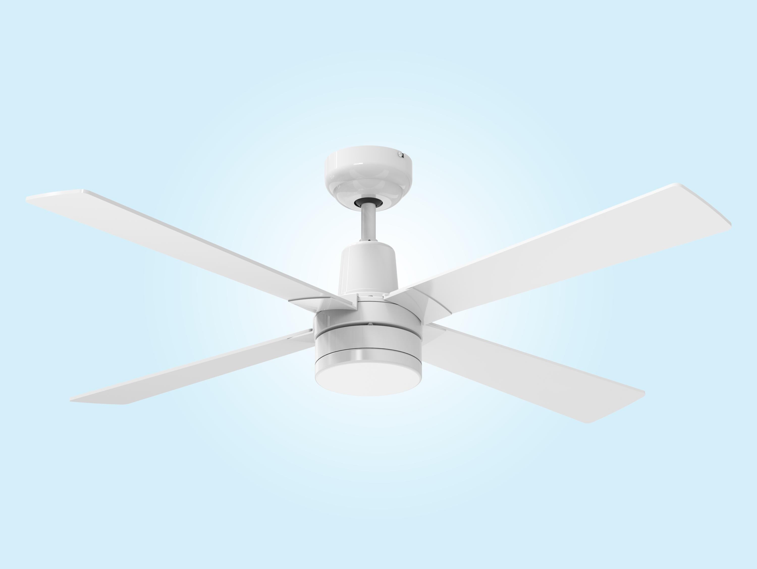 Ventilatore da soffitto ø122 cm con LED e Wifi Reversibile Hypersilence