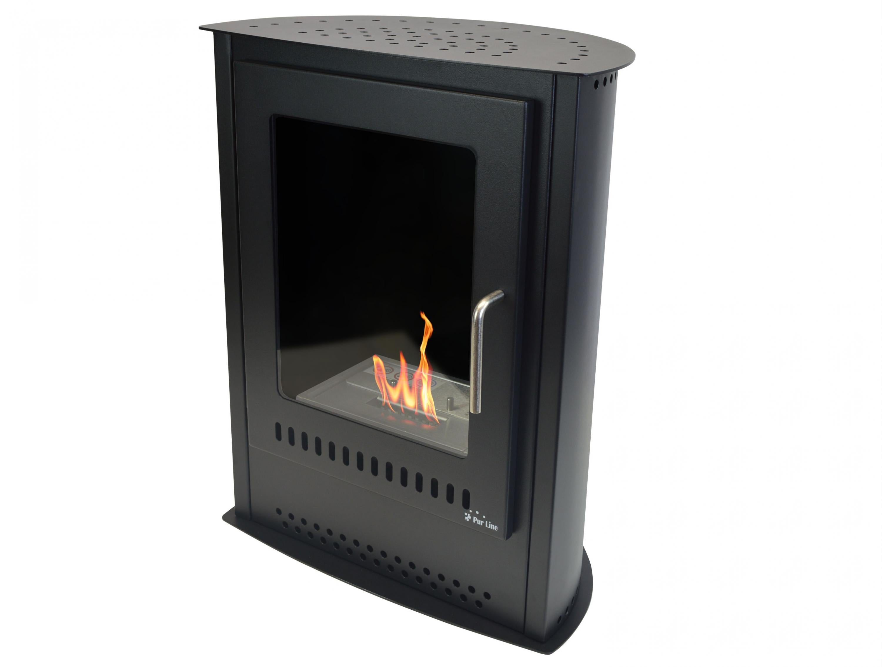 Stufe a etanolo in nero