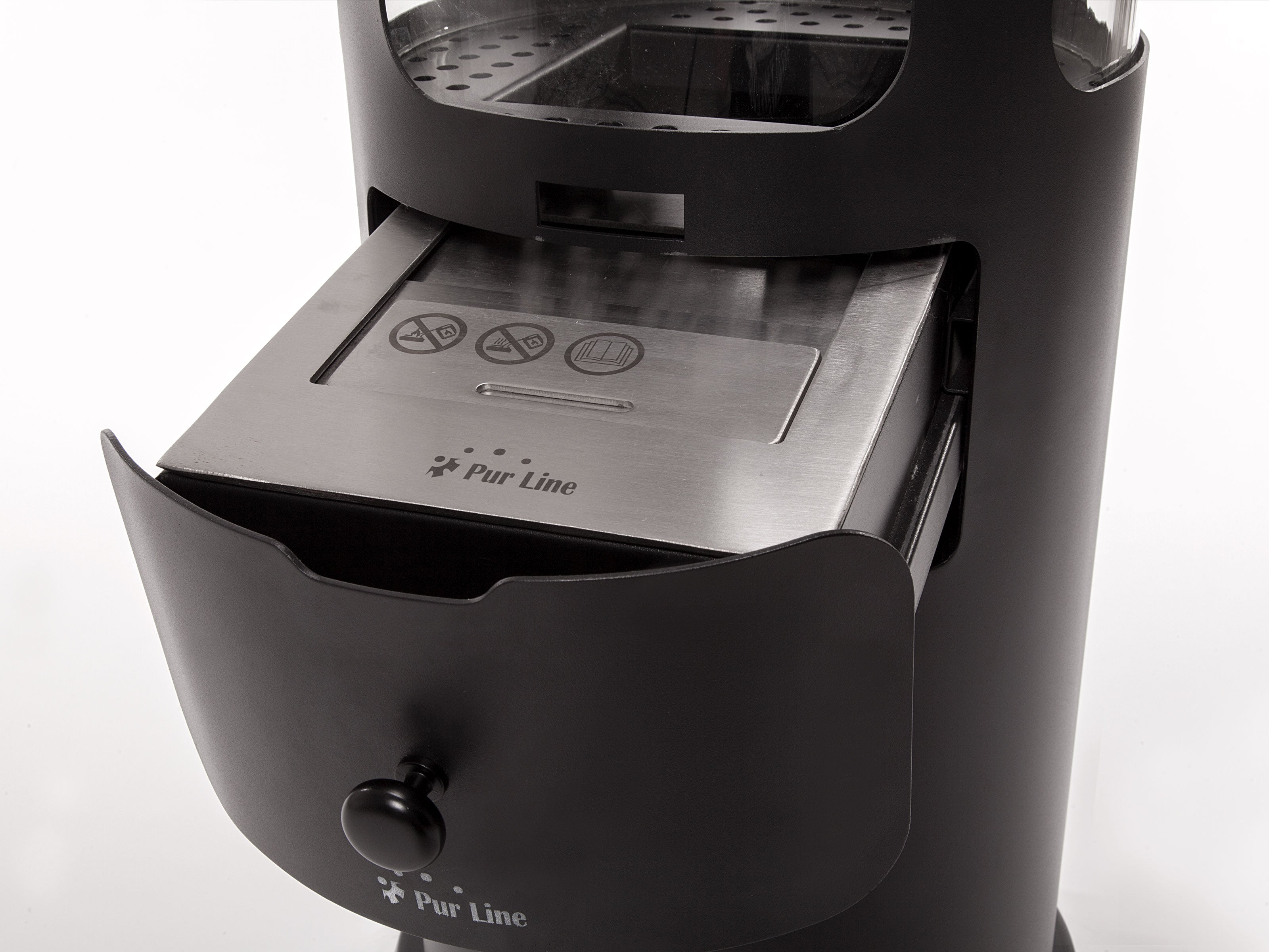 BESTFIRE CLASSIC: Stufa a etanolo design a torre in acciaio nero