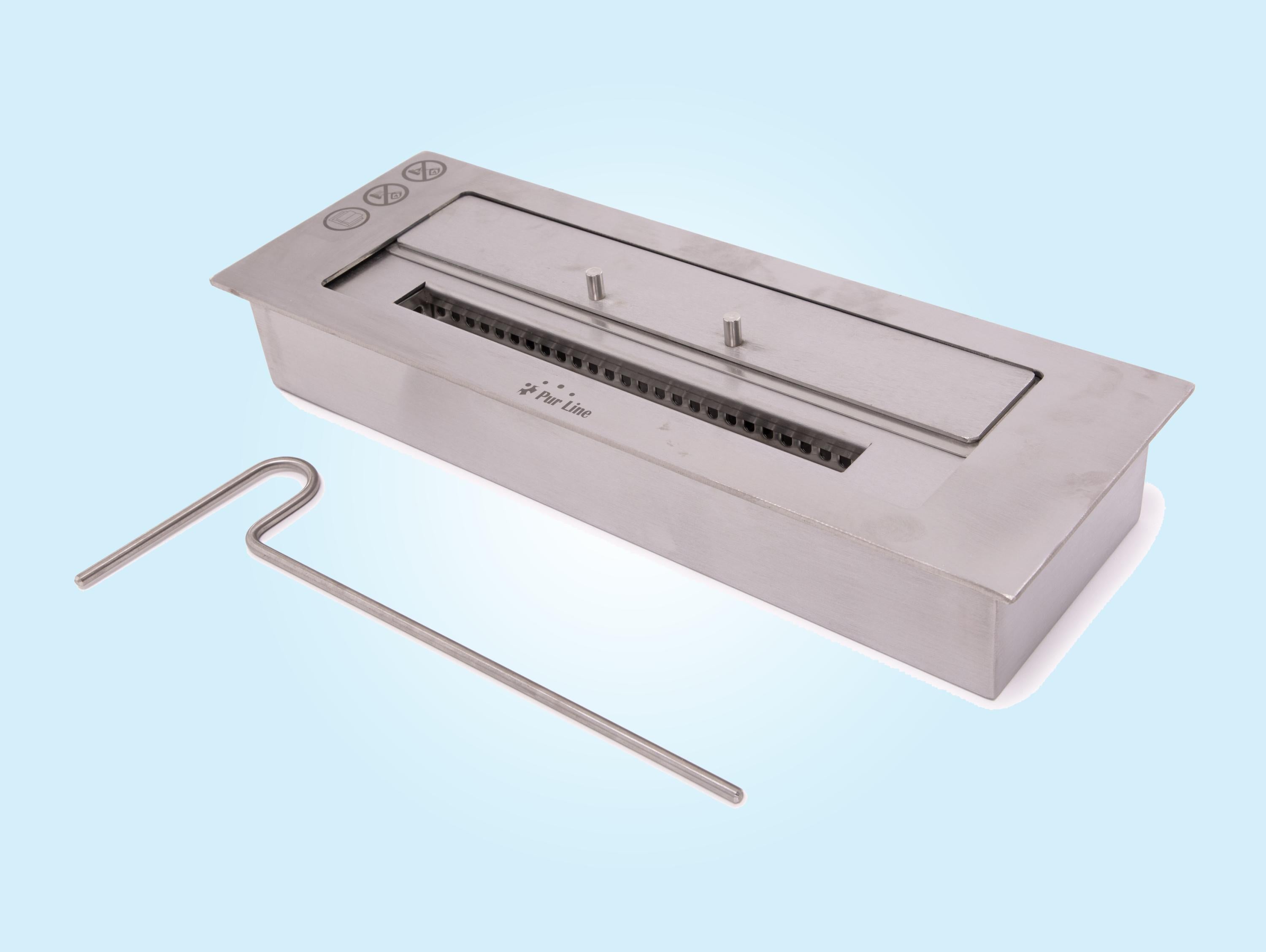 Blocco di combustione con fibra ceramica e coperchio per la regolazione della fiamma 2,5L