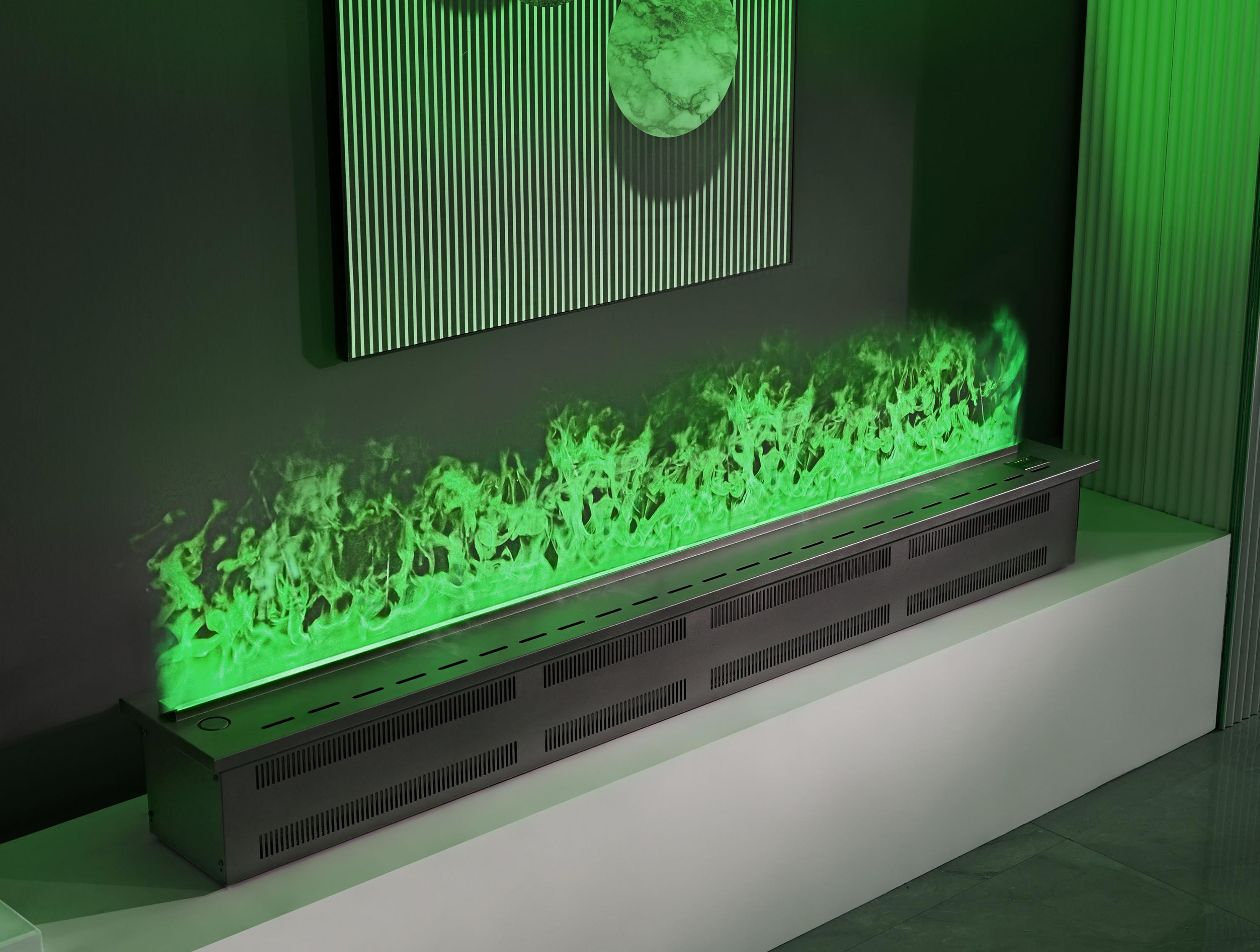 Caminetto decorativo con fiamma simulata in vari colori