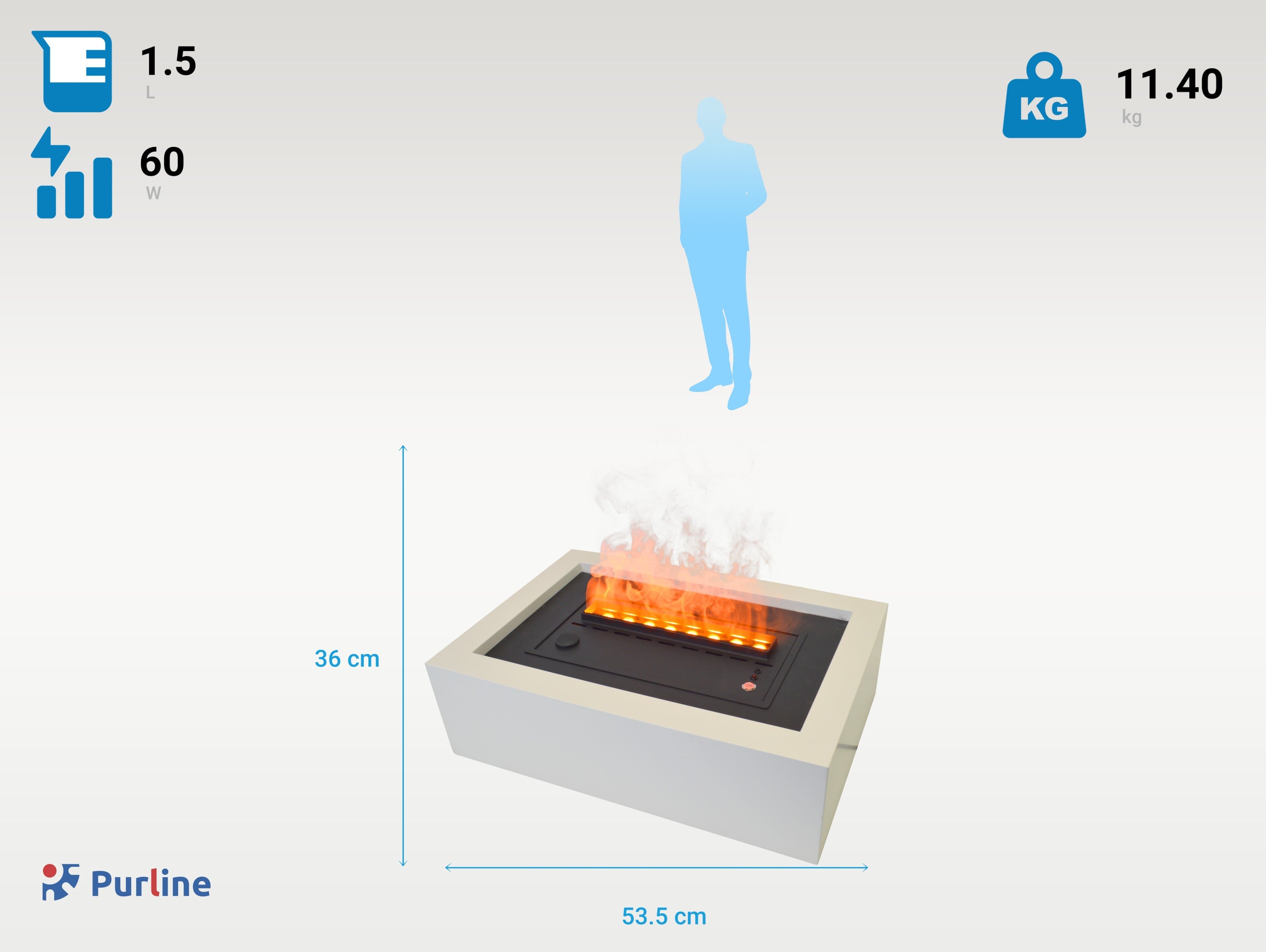 FIRECOOL TABLE W Consumo senza calore 