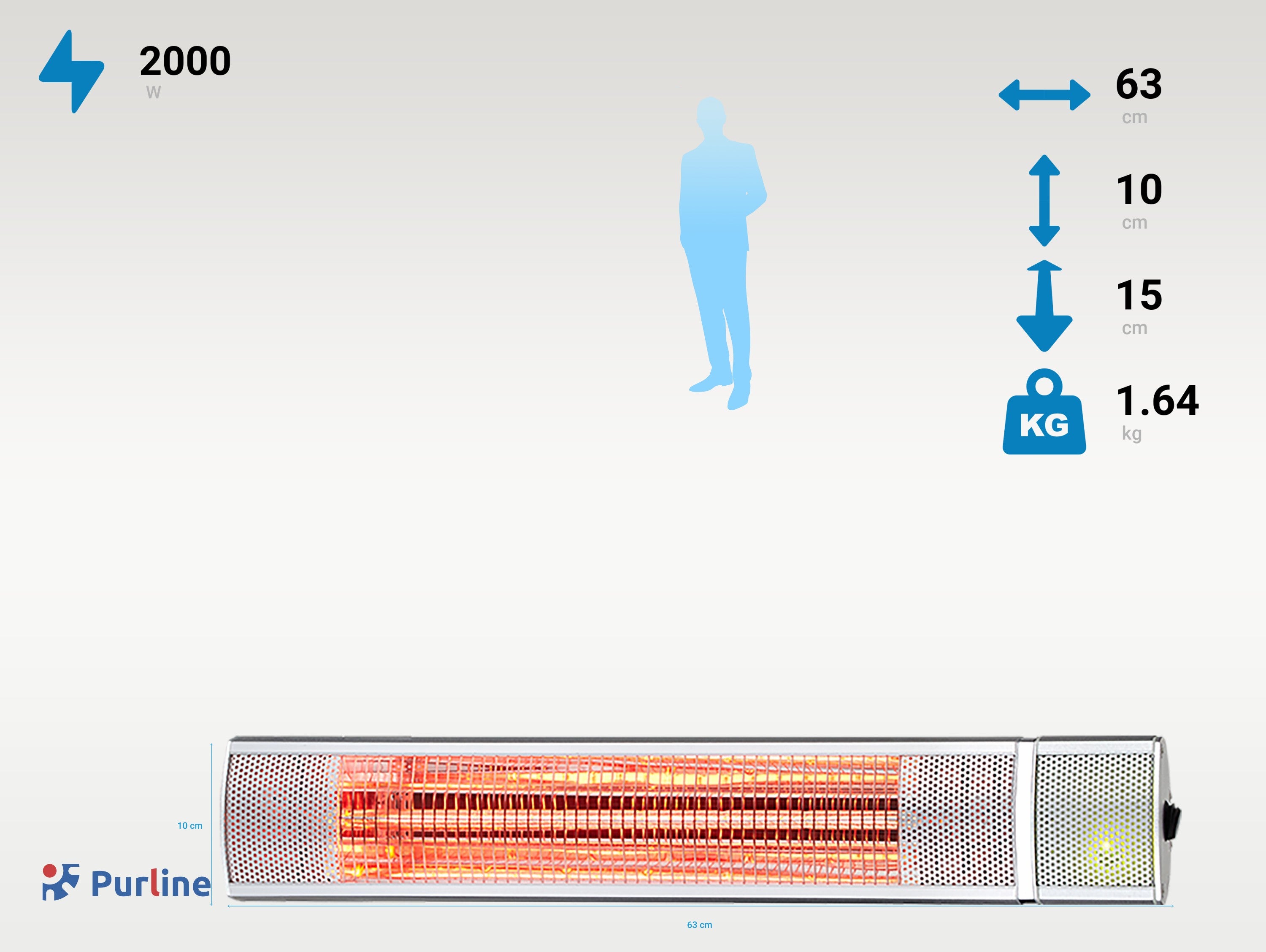 HEATY EX2000 RC Peso 1.64 kg