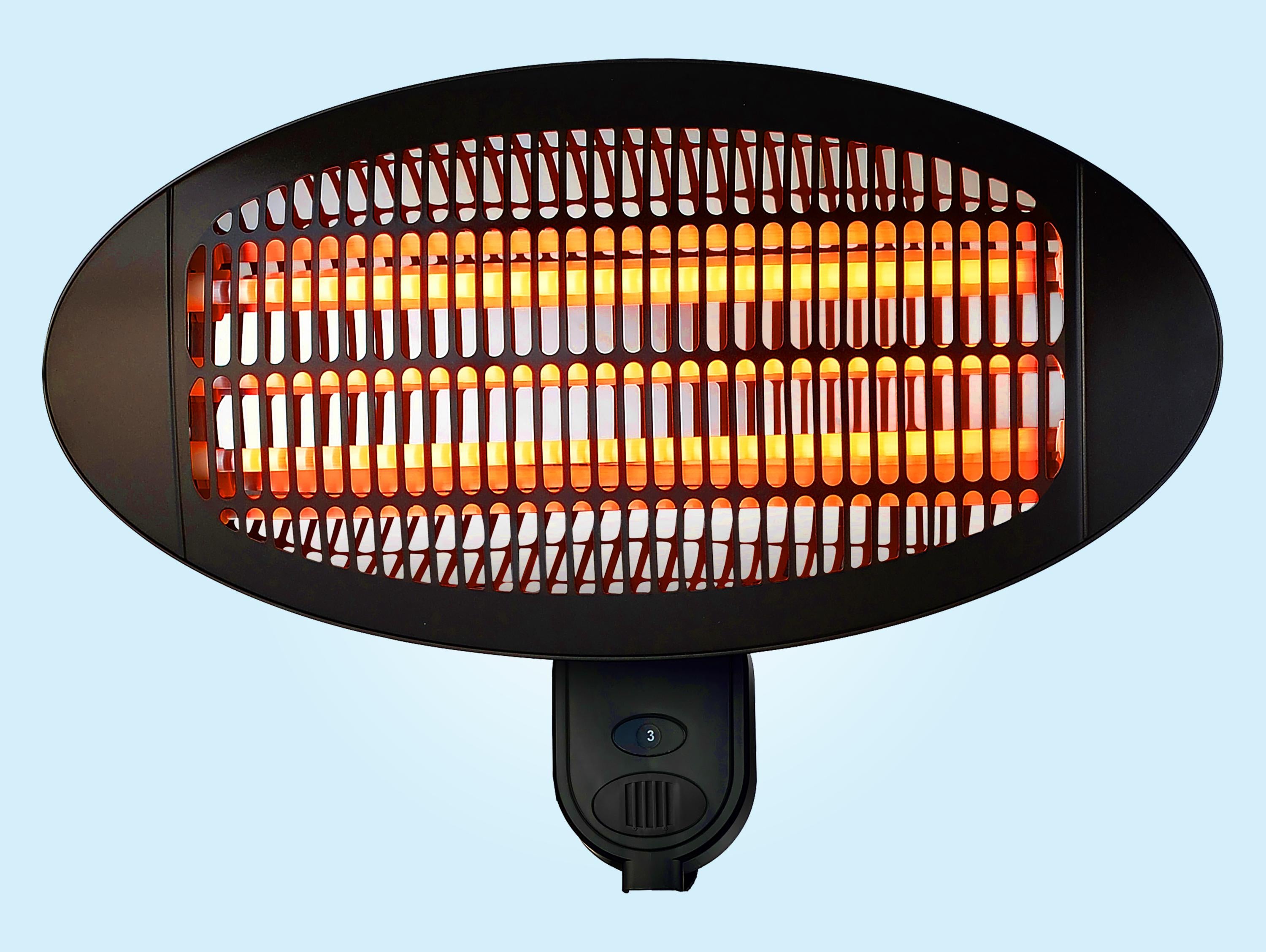 Riscaldatore alogeno da esterno 3 potenze