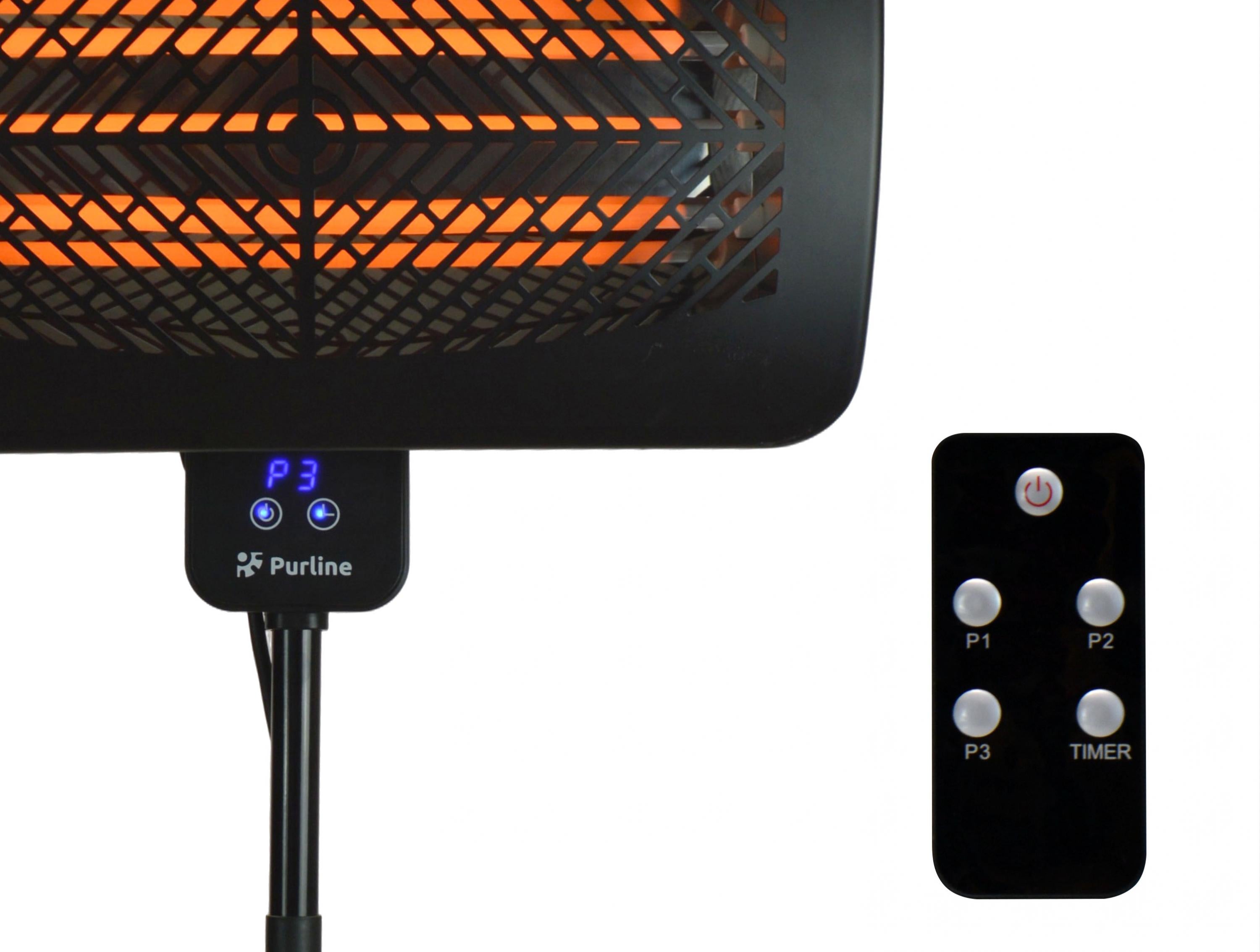 HEATY GLEAM: Fornello digitale da esterno con piede e telecomando