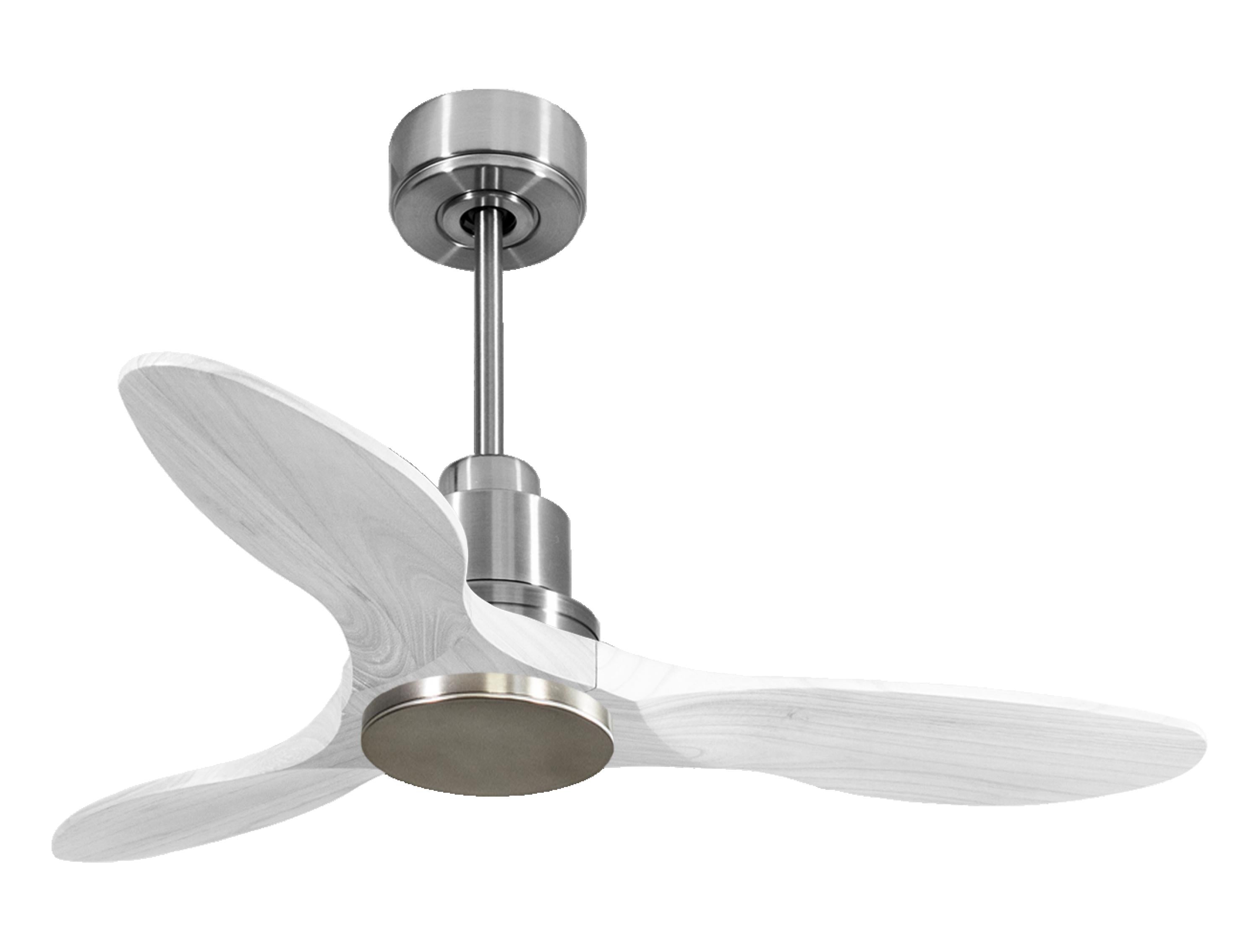Ventilatore da soffitto Reversibile Termostato Wifi Motore CC Tetti inclinati Telecomando Hypersilence Memoria Shopify Vendible (AUTOMATICO)