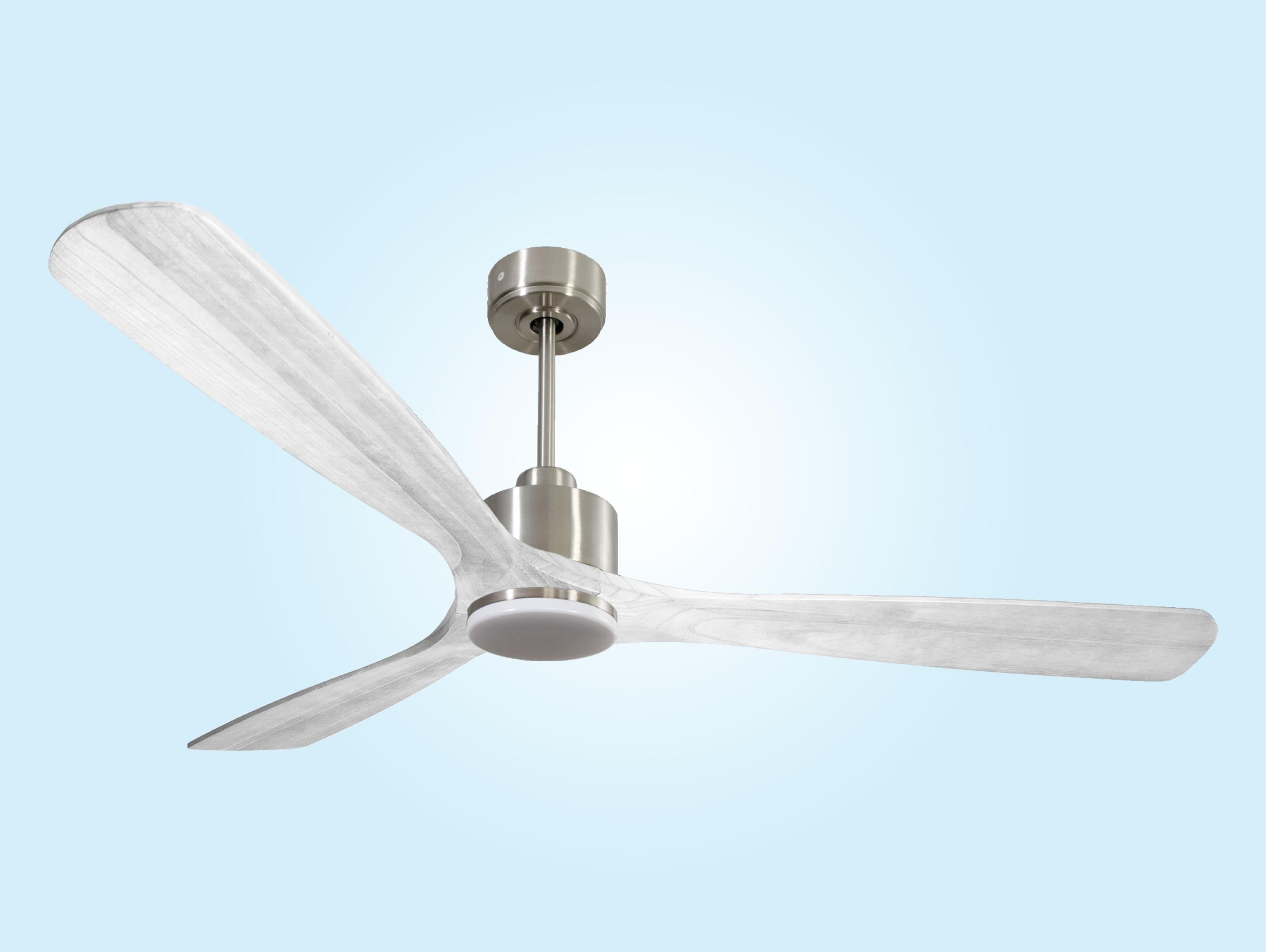 MadeiraD166C03LED65067: Ventilatore da soffitto Reversibile Termostato Dimmabile Wifi Motore CC Tetti inclinati Telecomando Luce a tre toni Hypersilence Memoria Shopify Vendible (AUTOMATICO)