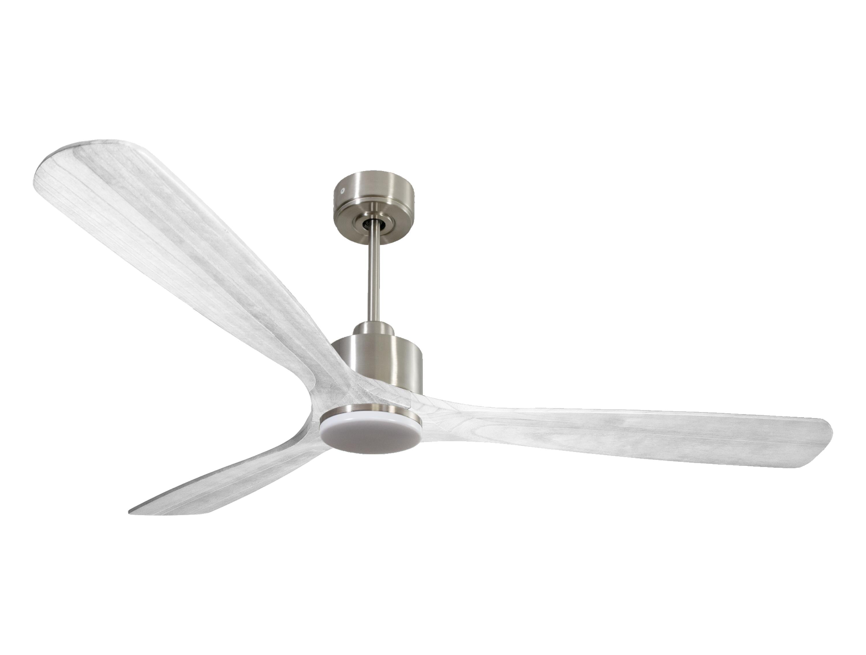 Ventilatore da soffitto Reversibile Termostato Dimmabile Wifi Motore CC Tetti inclinati Telecomando Luce a tre toni Hypersilence Memoria Shopify Vendible (AUTOMATICO)