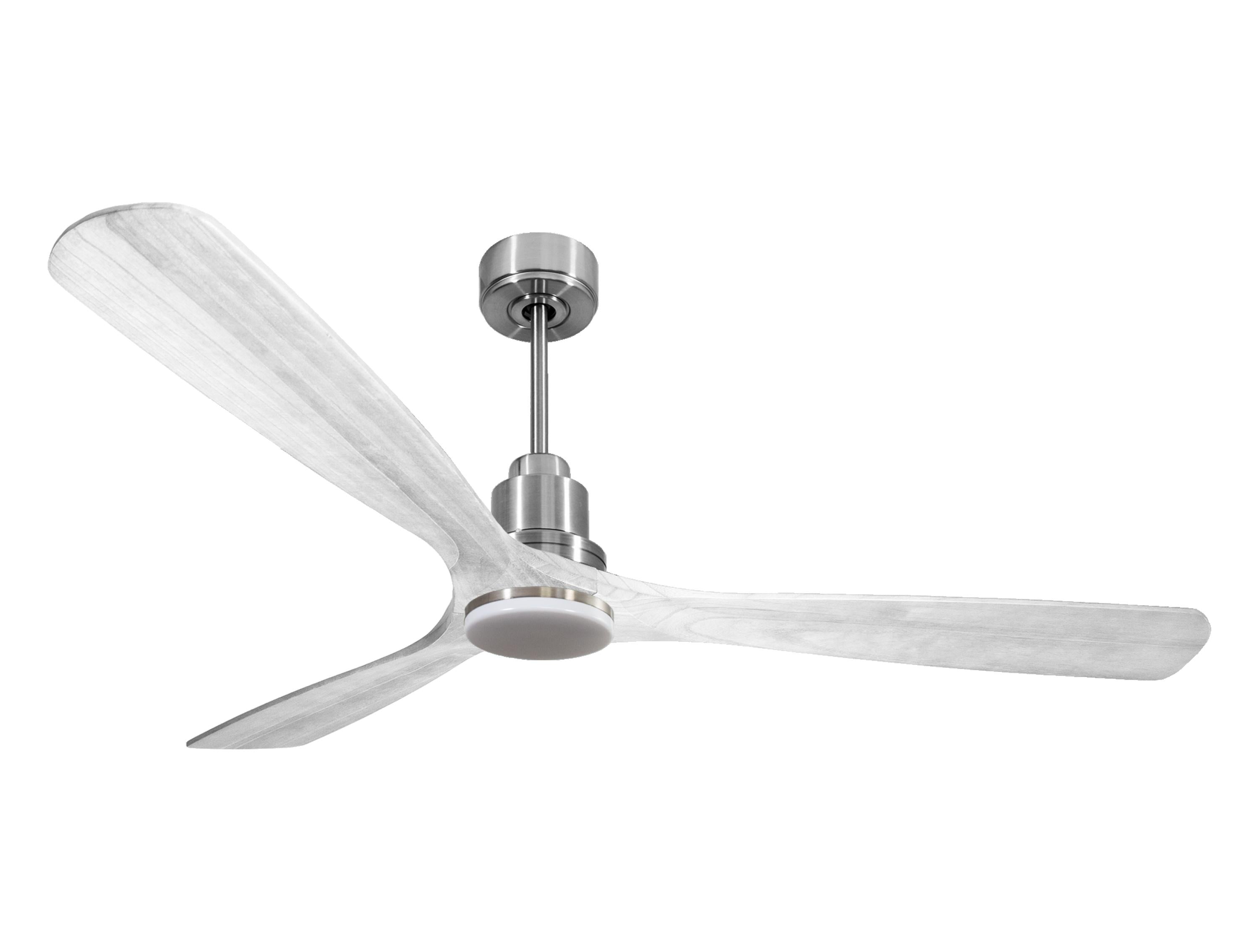 Ventilatore da soffitto Reversibile Termostato Dimmabile Wifi Motore CC Tetti inclinati Telecomando Luce a tre toni Hypersilence Memoria Shopify Vendible (AUTOMATICO)