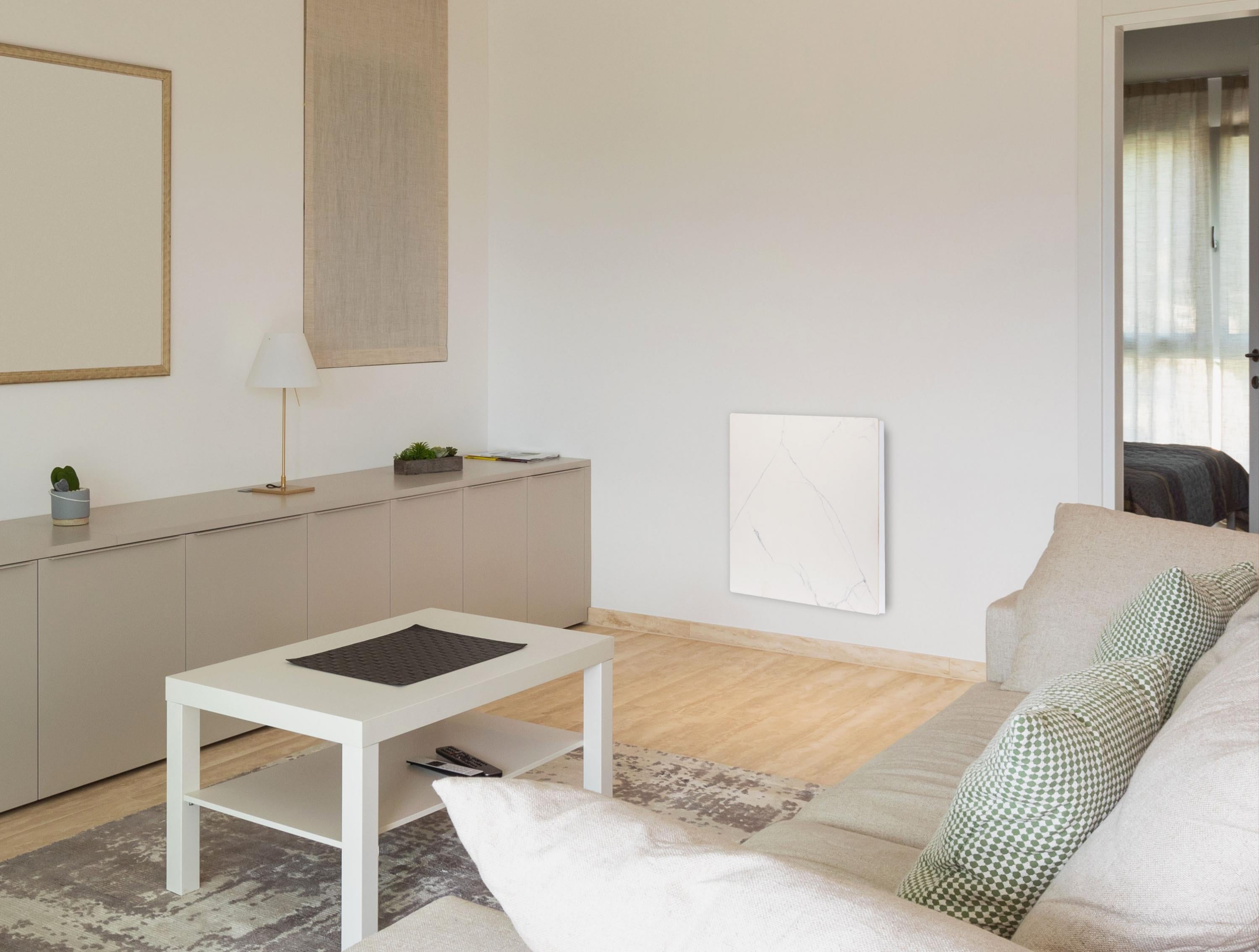 Emettitore termico con frontale in ceramica con finitura marmorea