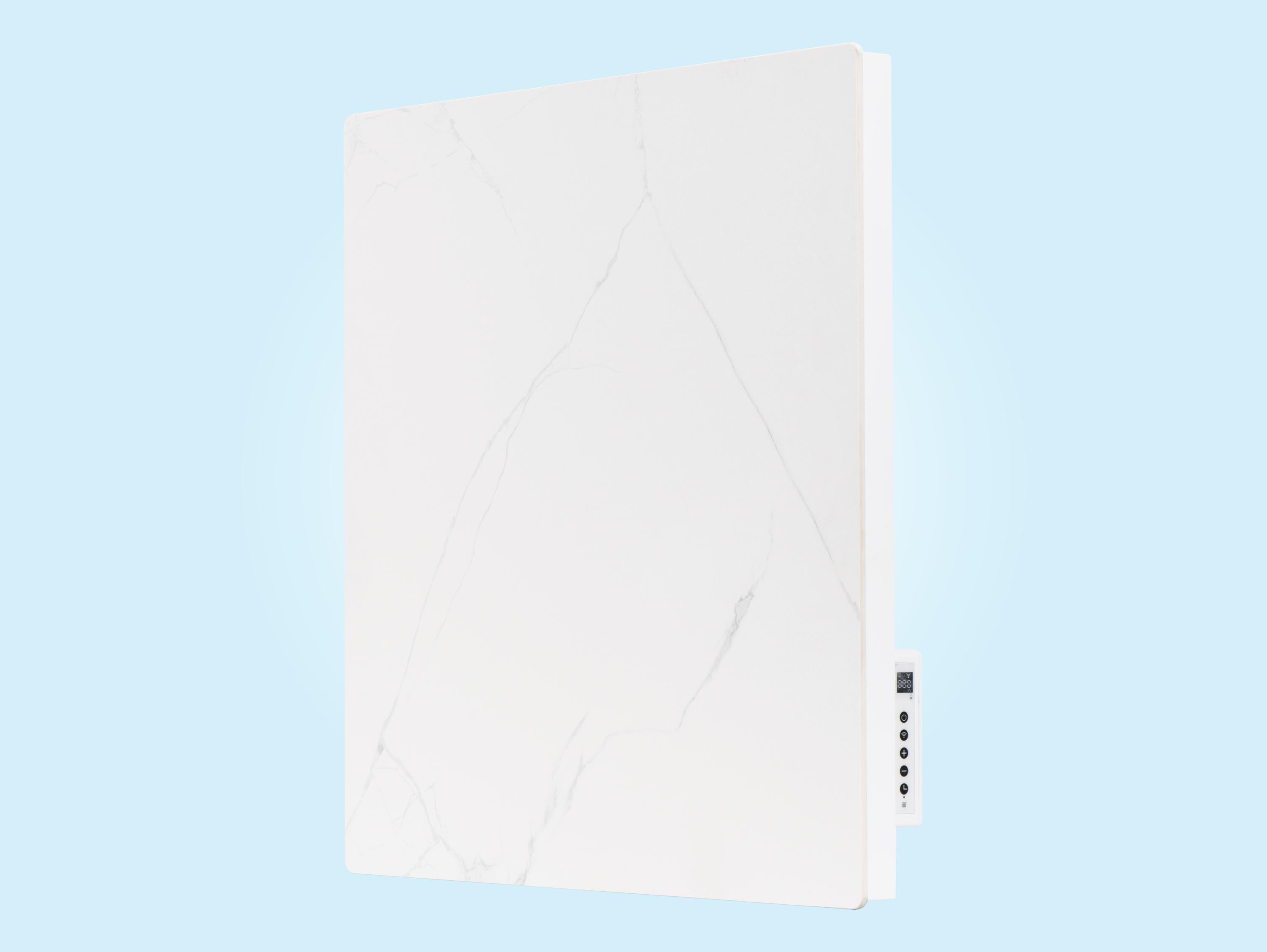 Emettitore termico con frontale in ceramica con finitura marmorea