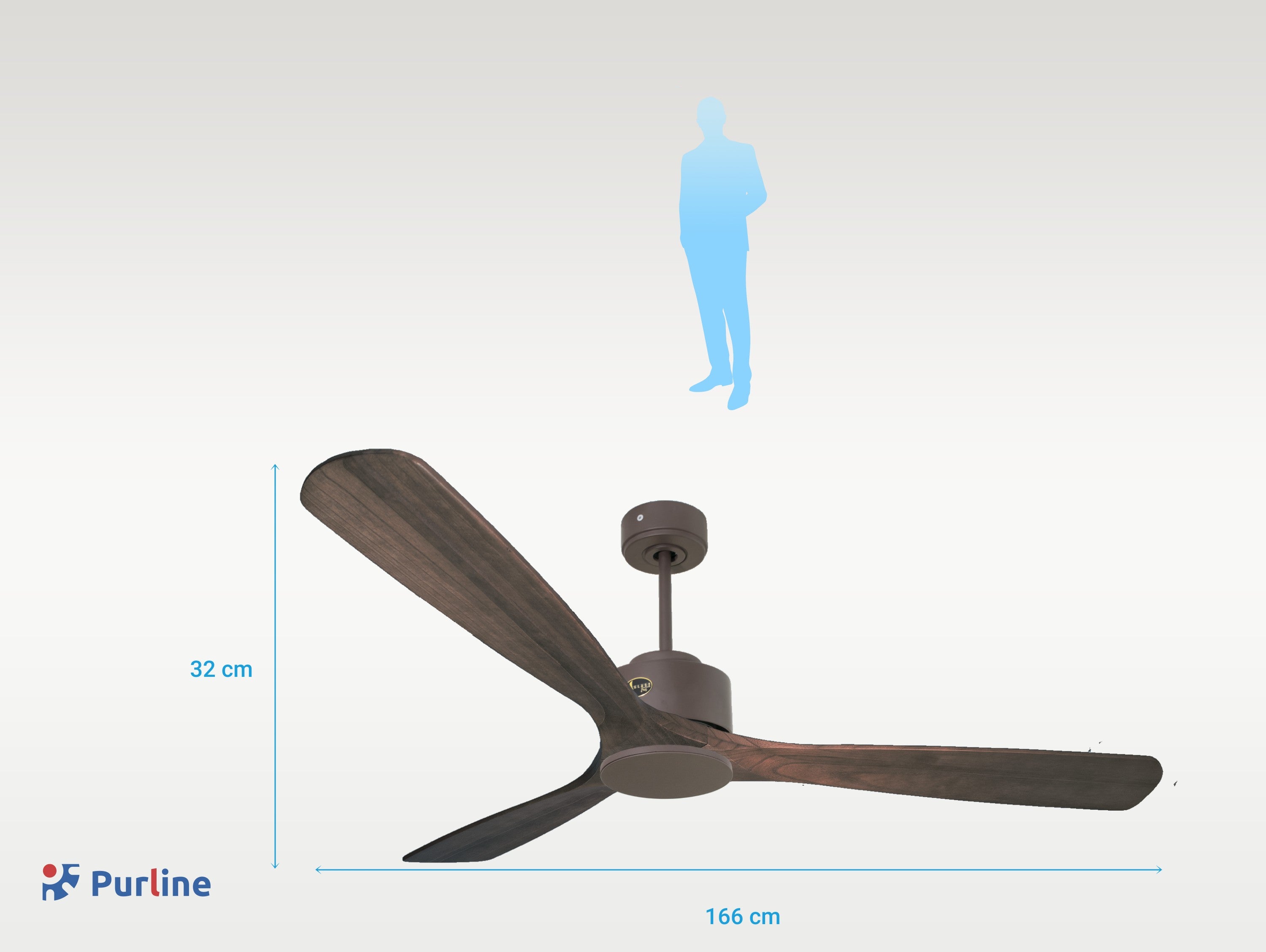 Marie D166 C02 67837: Ventilatore da soffitto ø166 cm con Wifi Reversibile Hypersilence