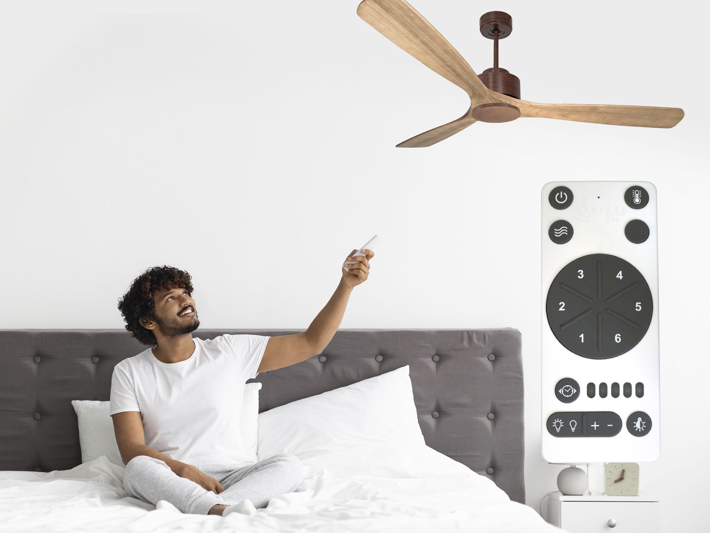 Ventilatore da soffitto ø166 cm con Wifi Reversibile Hypersilence