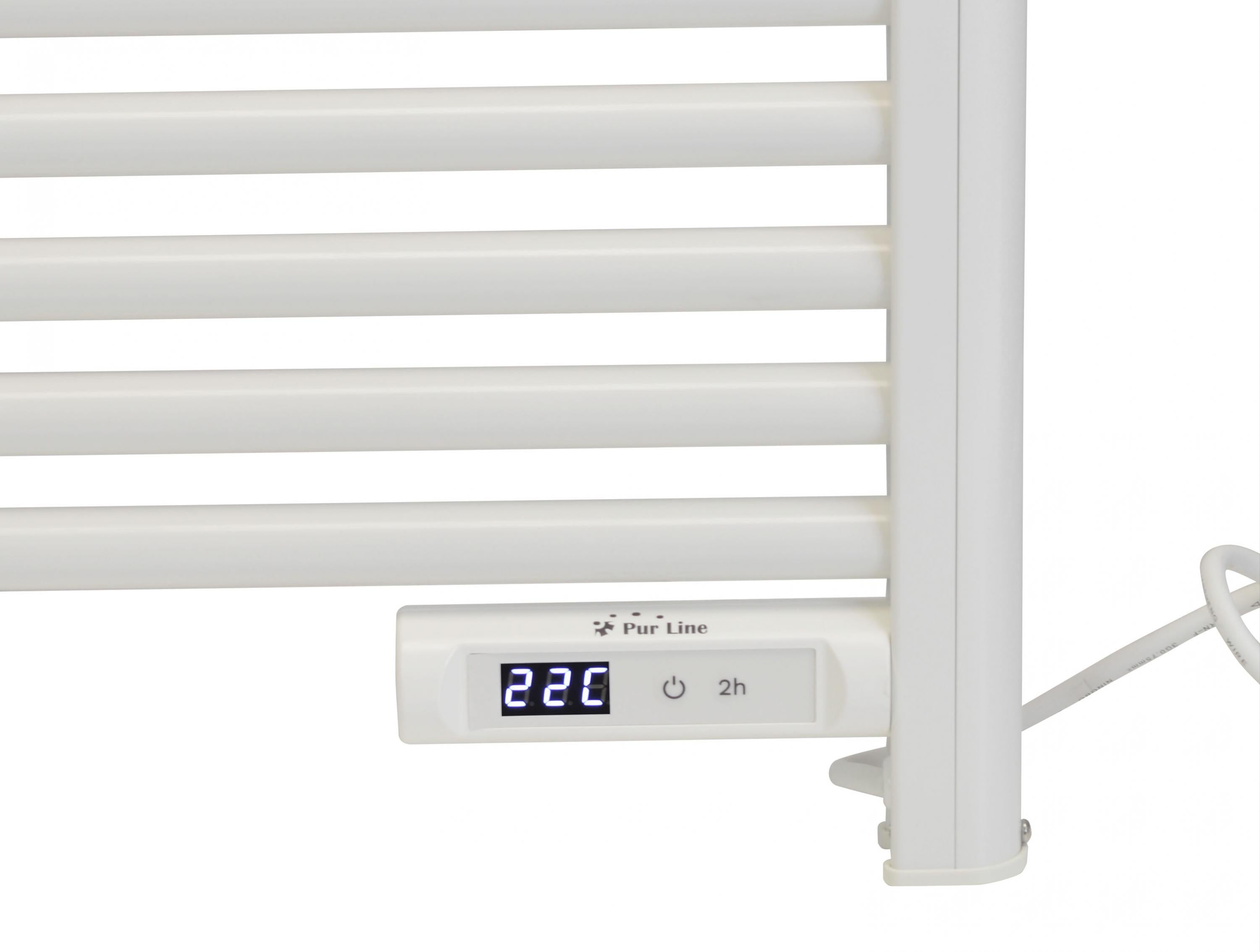 Portasciugamani bianco con timer 500W