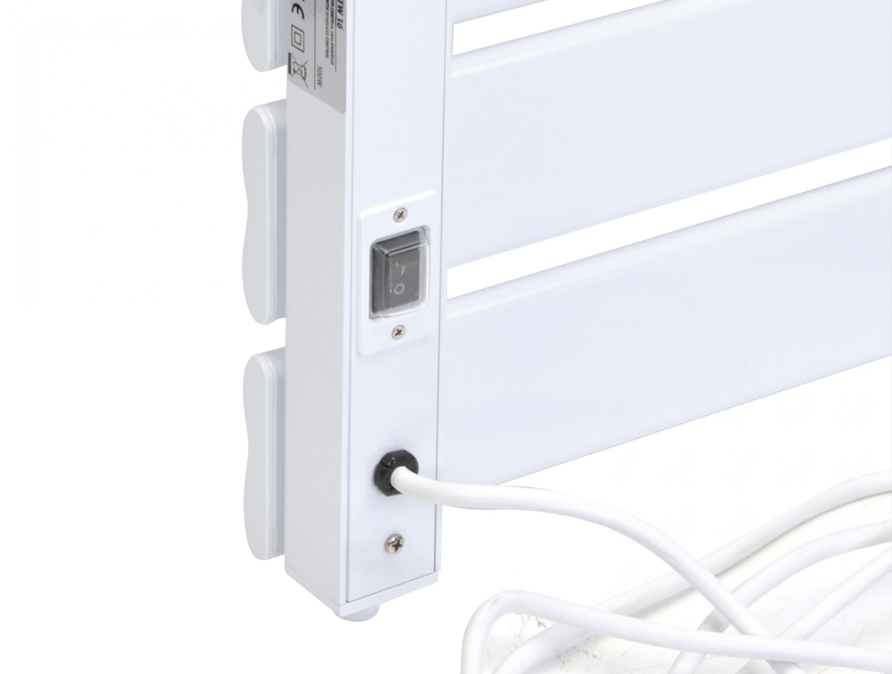 NTW-16: Portasciugamani bianco con comando wireless 500W