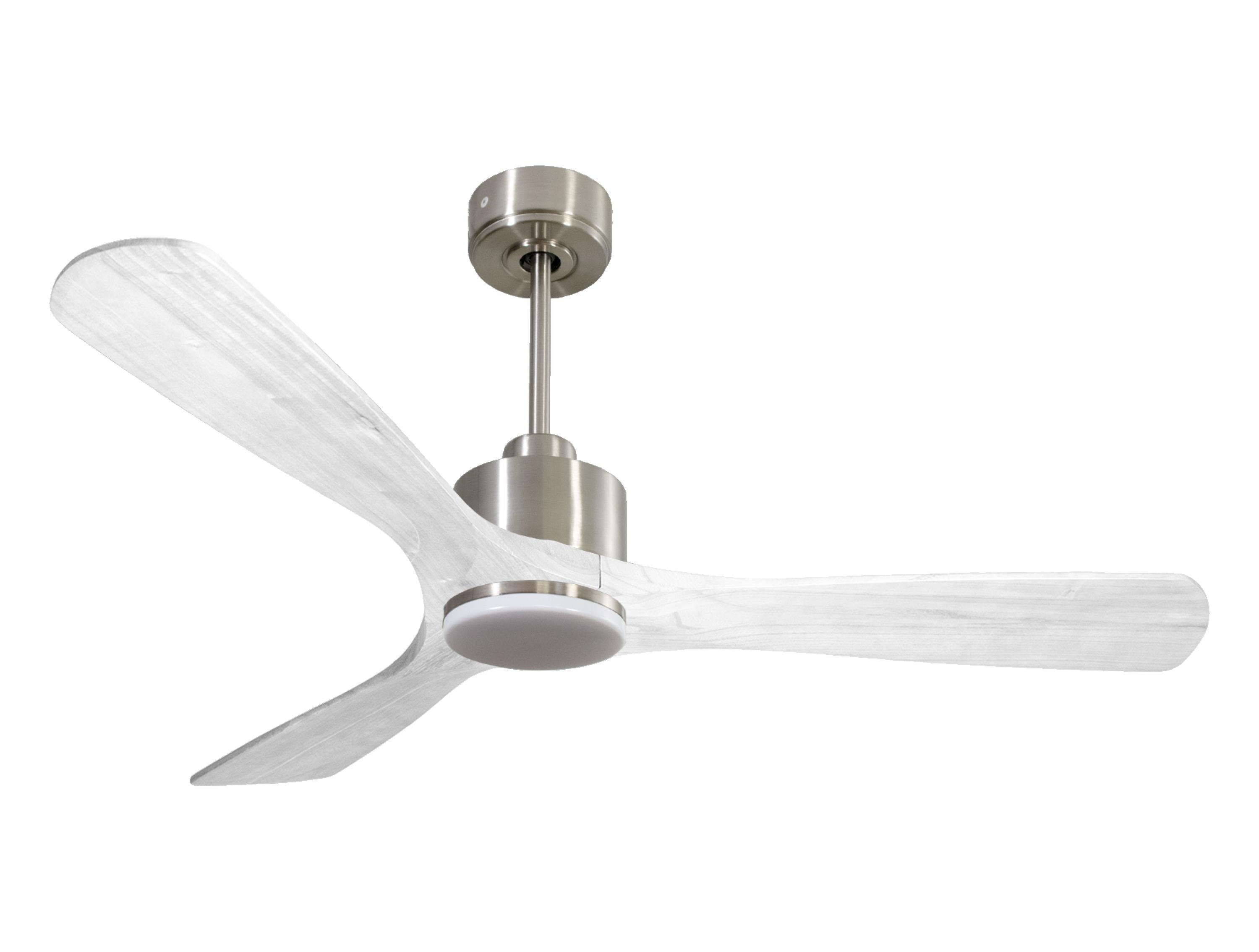 Ventilatore da soffitto Reversibile Termostato Dimmabile Wifi Motore CC Tetti inclinati Telecomando Luce a tre toni Hypersilence Memoria Shopify Vendible (AUTOMATICO)