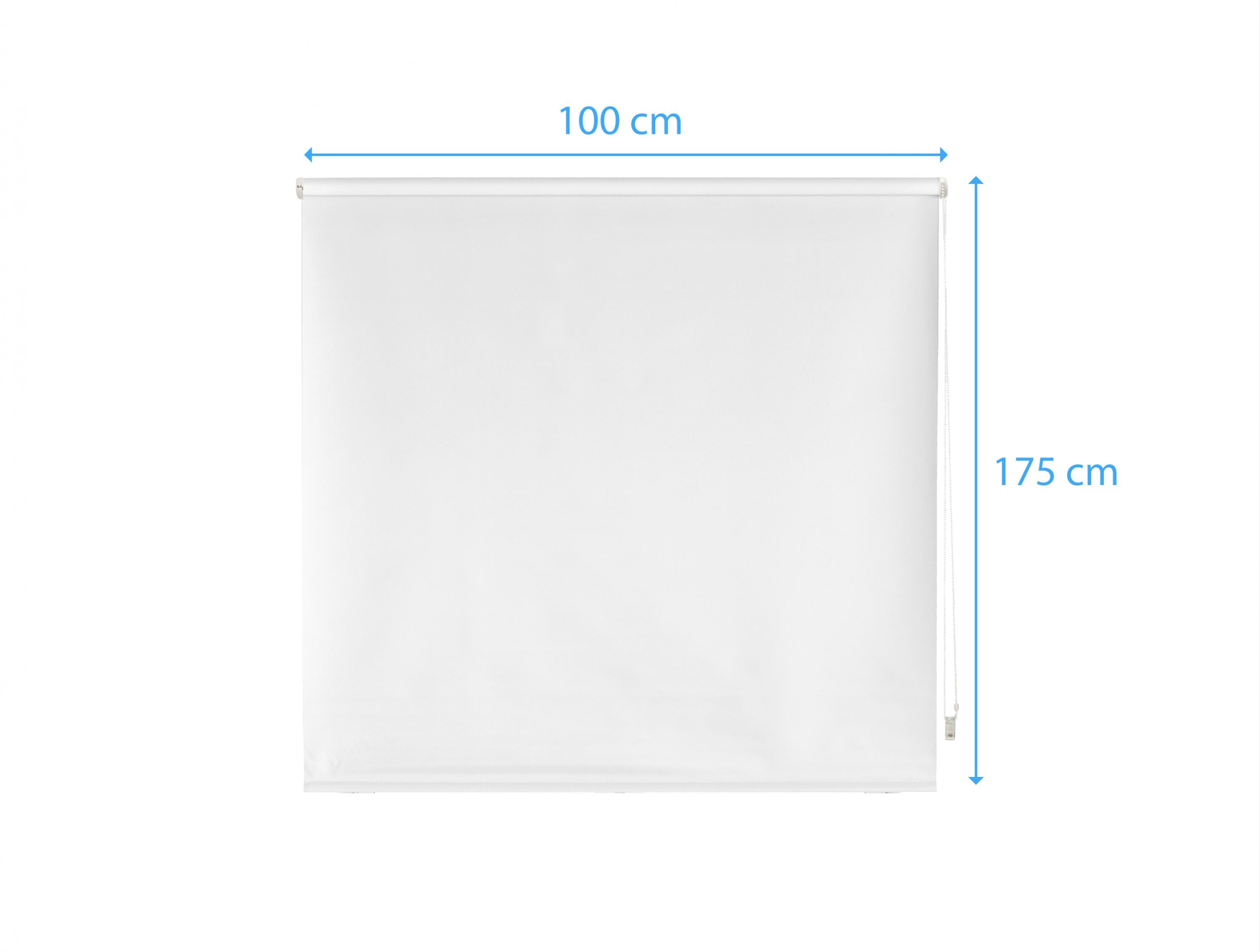 Tenda a Rullo 100X175 BIANCO in Poliestere opaco