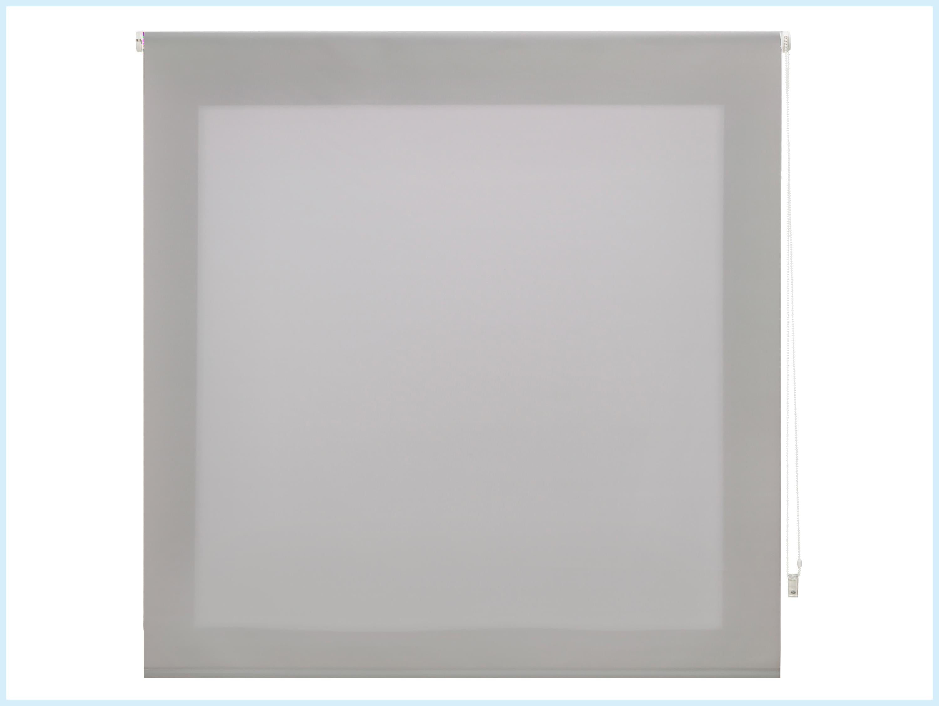 Tenda a rullo 120X250 ARGENTO in Poliestere opaco