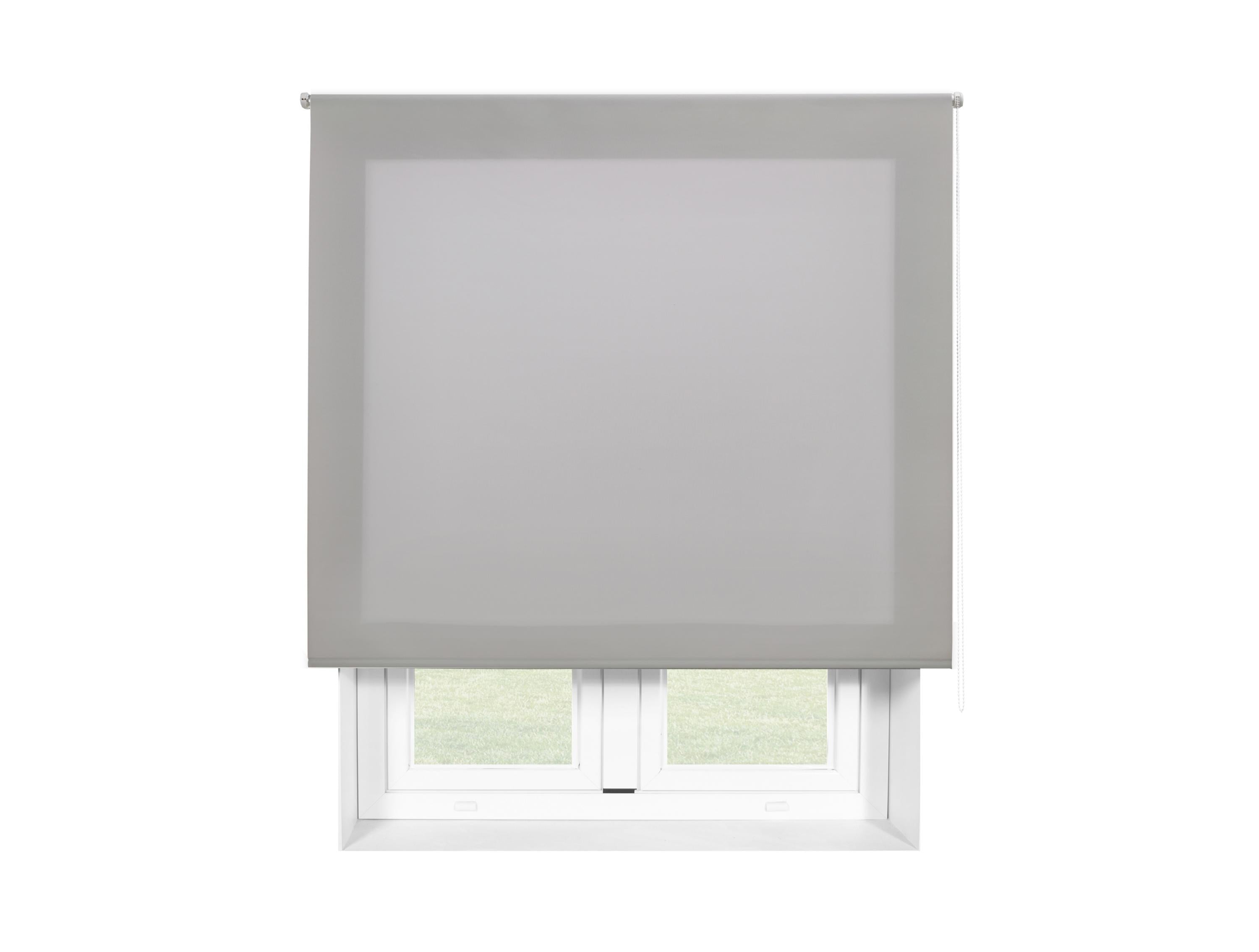 Tenda a rullo 120X250 ARGENTO in Poliestere opaco
