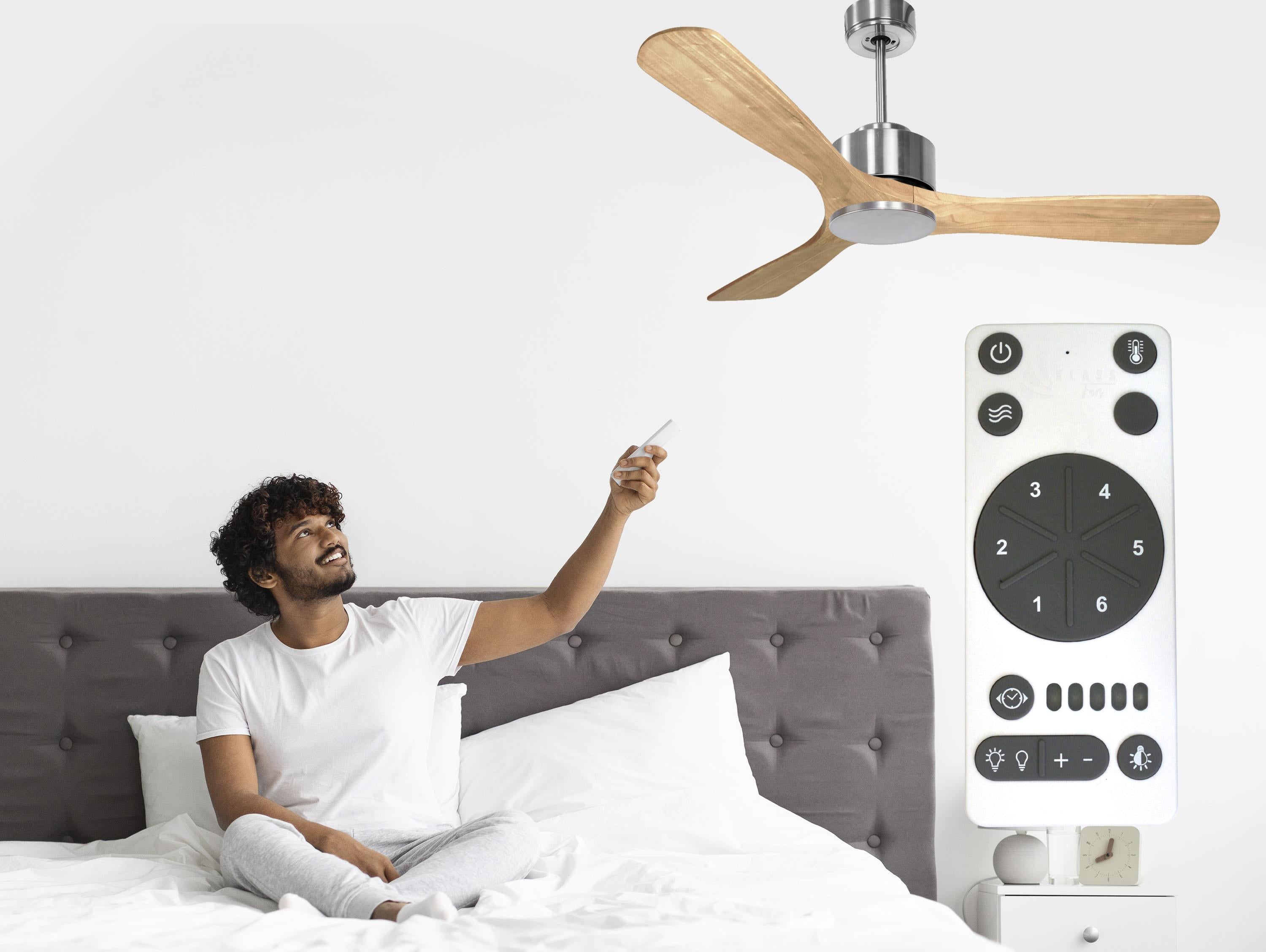 Ventilatore da soffitto ø132 cm con Wifi Reversibile Hypersilence