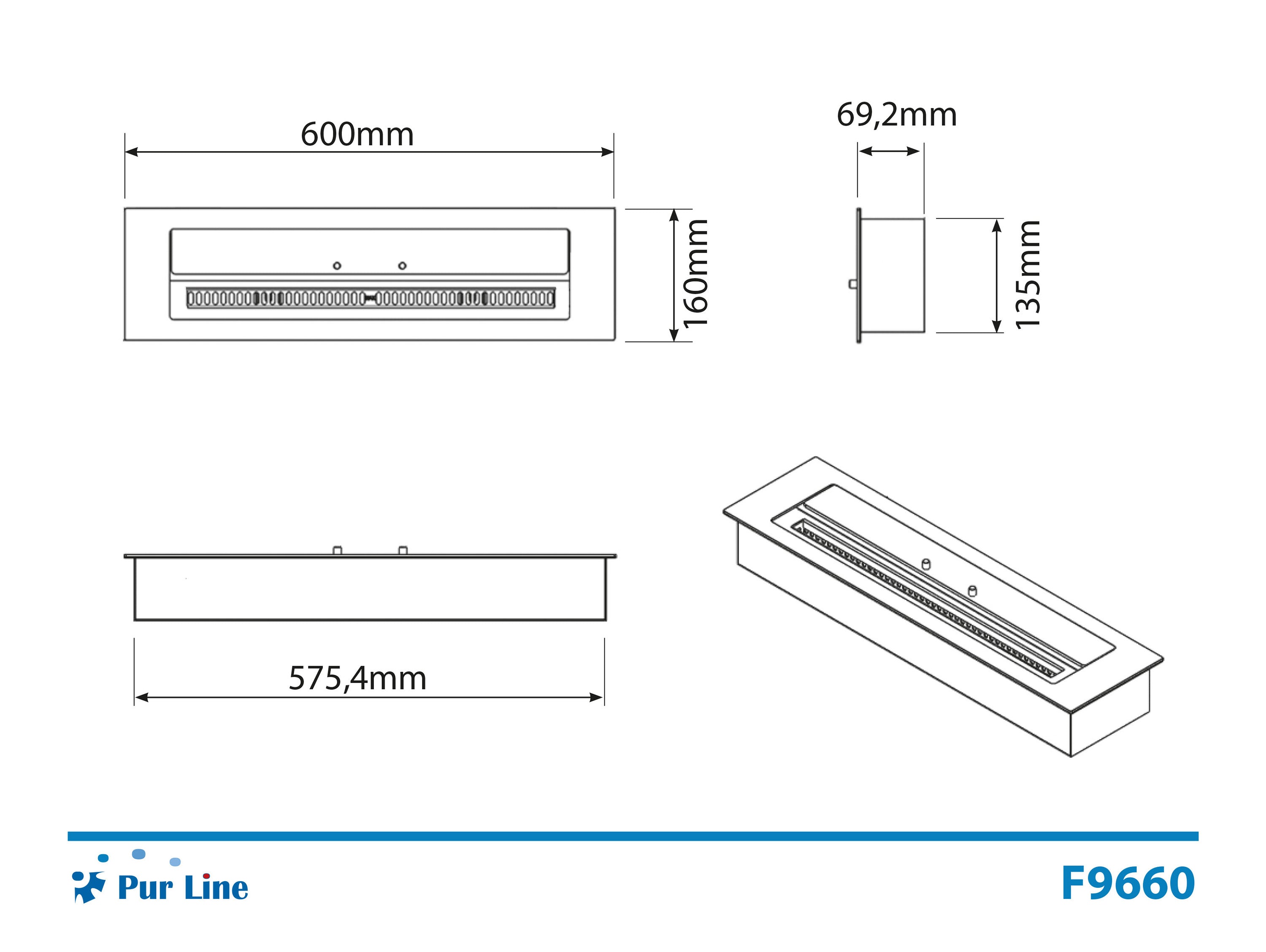 Blocco di combustione in fibra ceramica con tappo di regolazione della fiamma 3L