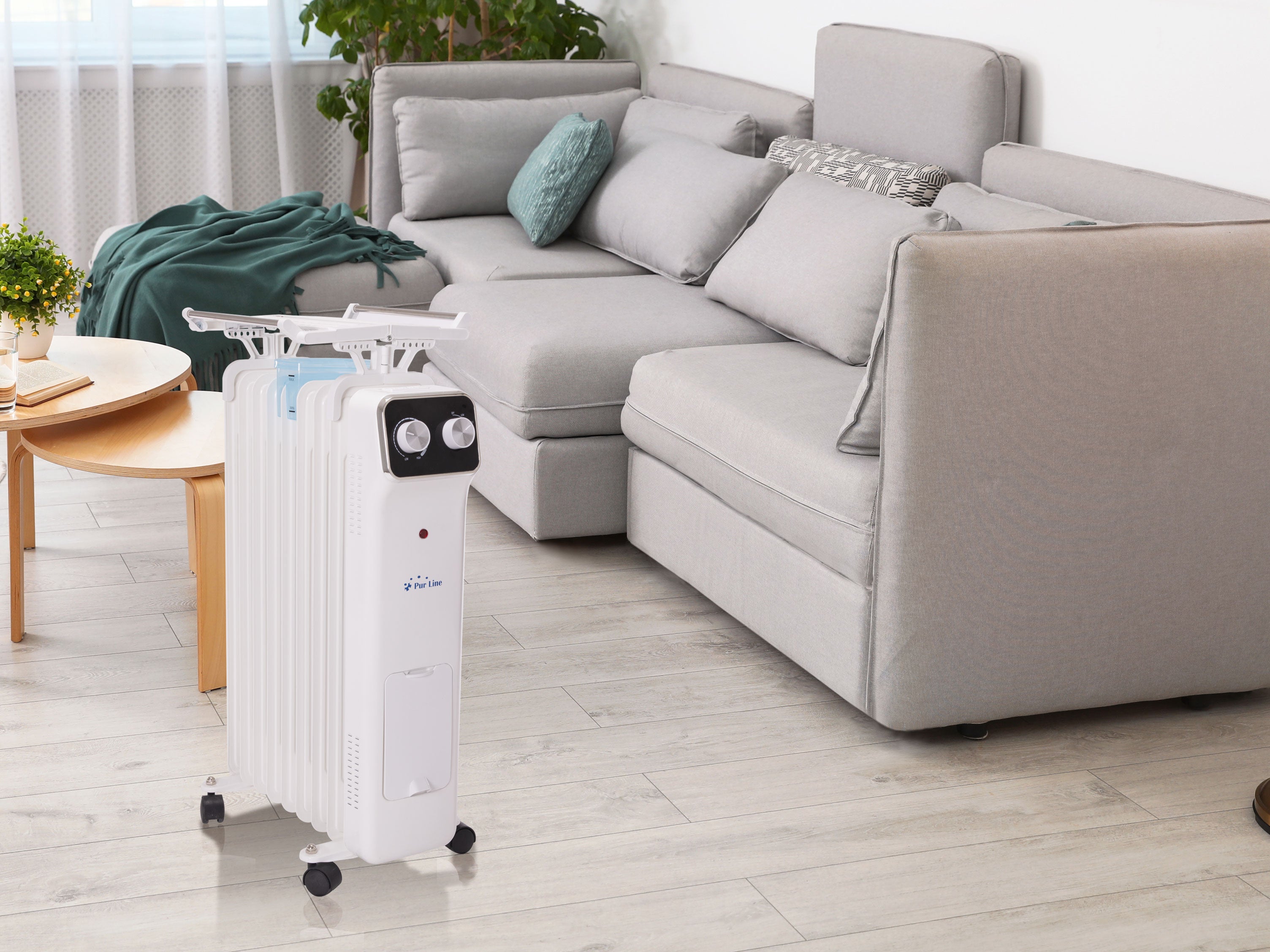 Radiatore ad olio da 200W a risparmio energetico con contenitore di umidificazione