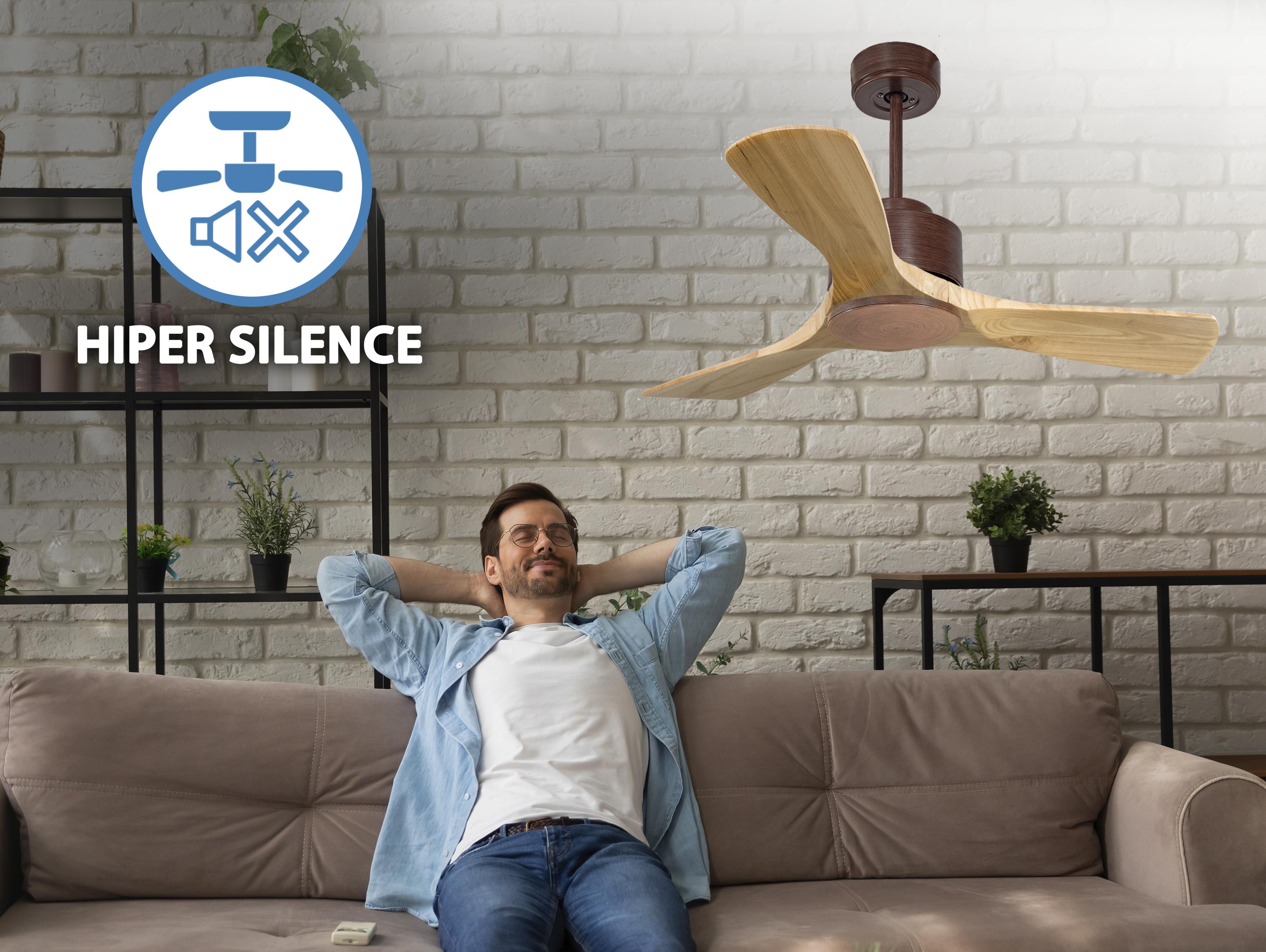   Ventilatore da soffitto ø106 cm con Wifi Reversibile Hypersilence