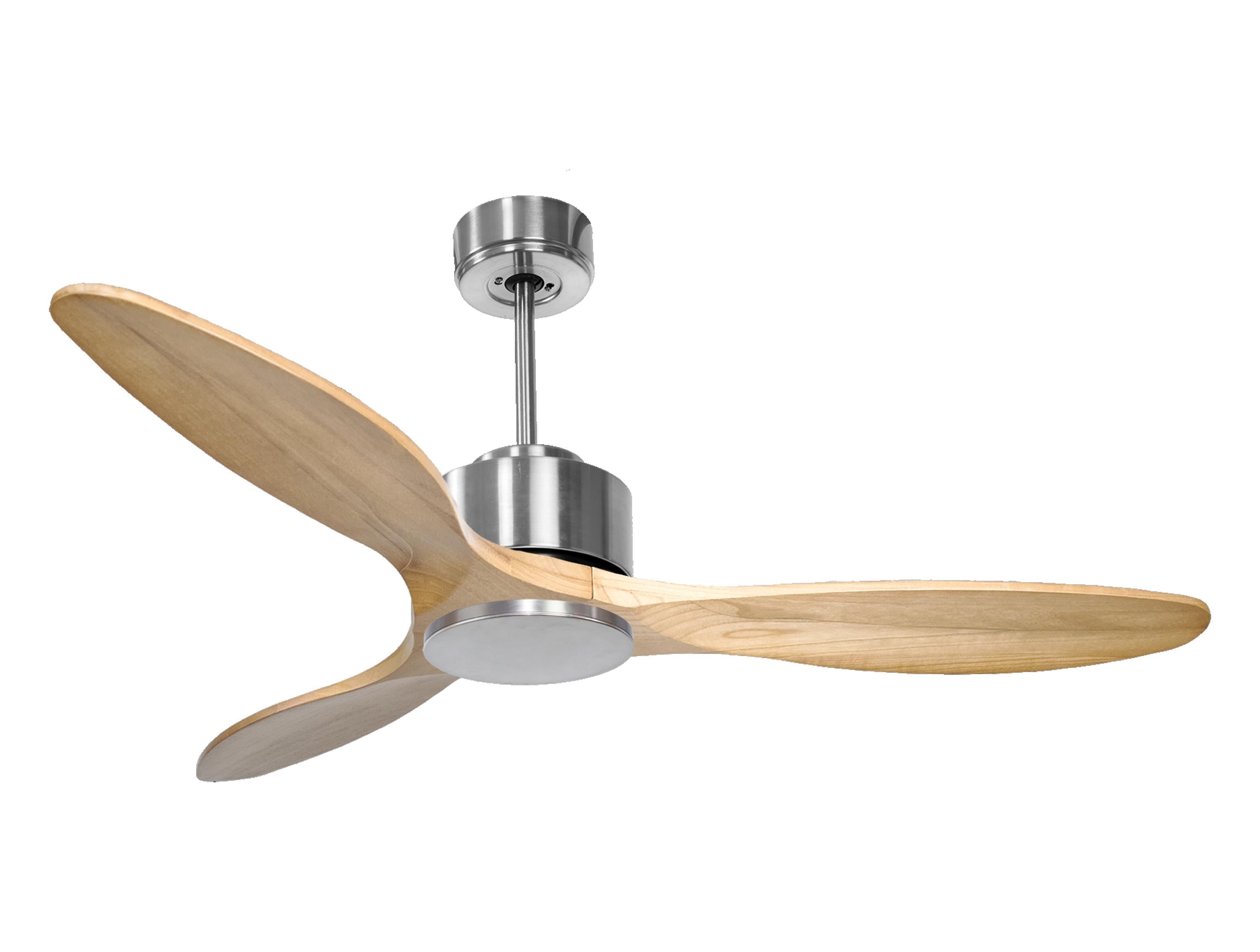 Ventilatore da soffitto Reversibile Termostato Wifi Motore CC Tetti inclinati Telecomando Hypersilence Memoria Shopify Vendible (AUTOMATICO)