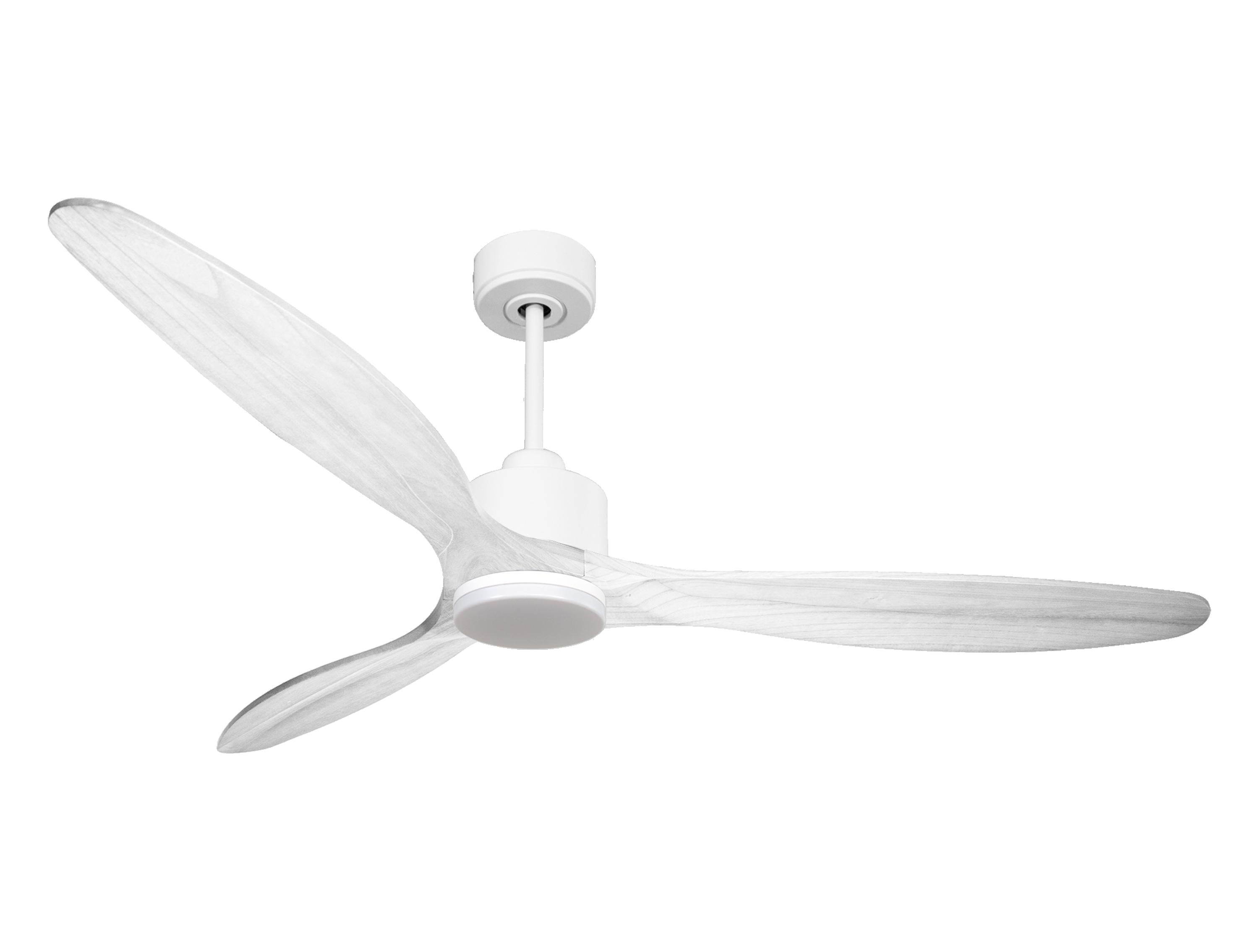 Ventilatore da soffitto Reversibile Termostato Dimmabile Wifi Motore CC Tetti inclinati Telecomando Luce a tre toni Hypersilence Memoria Shopify Vendible (AUTOMATICO)