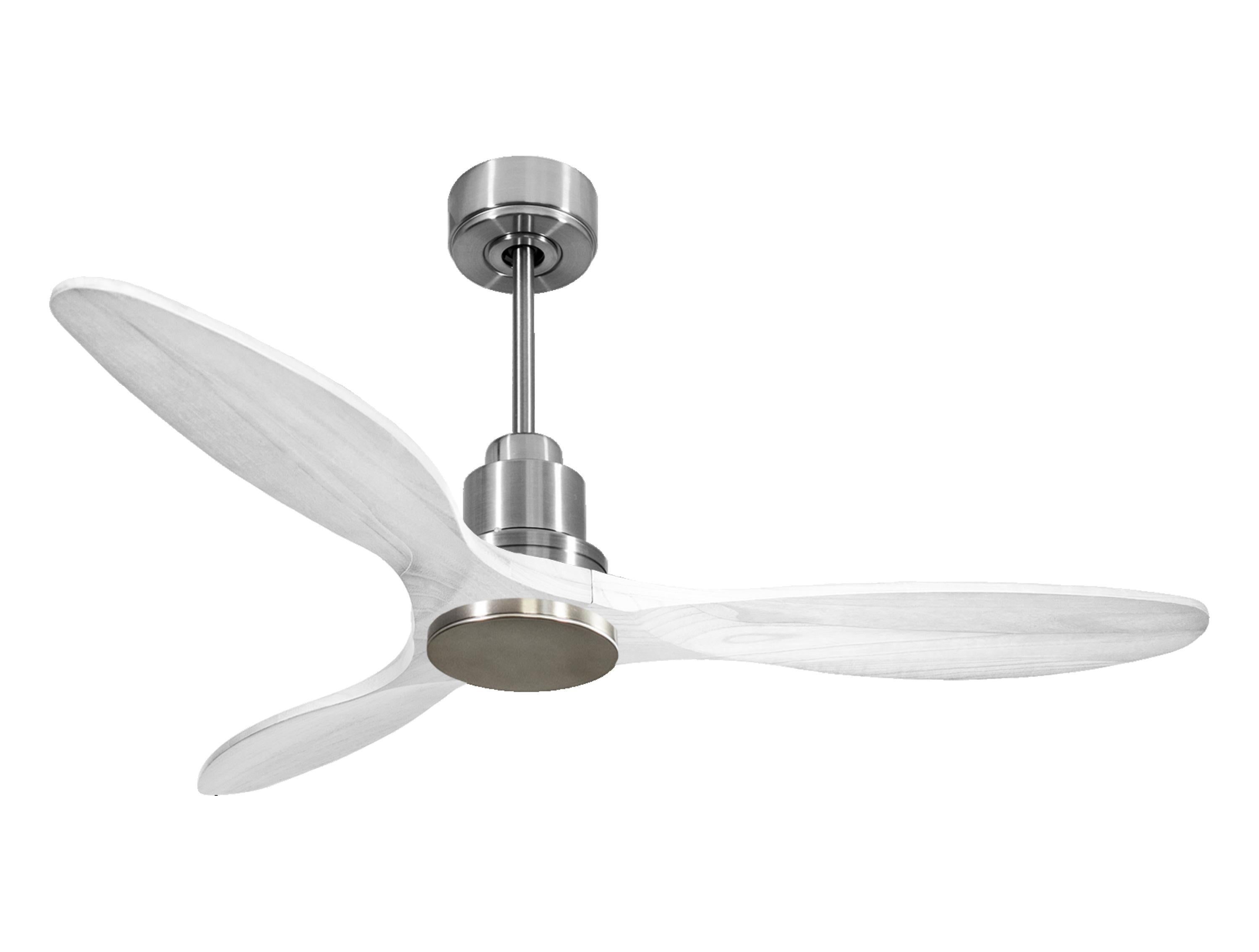 Ventilatore da soffitto Reversibile Termostato Wifi Motore CC Tetti inclinati Telecomando Hypersilence Memoria Shopify Vendible (AUTOMATICO)