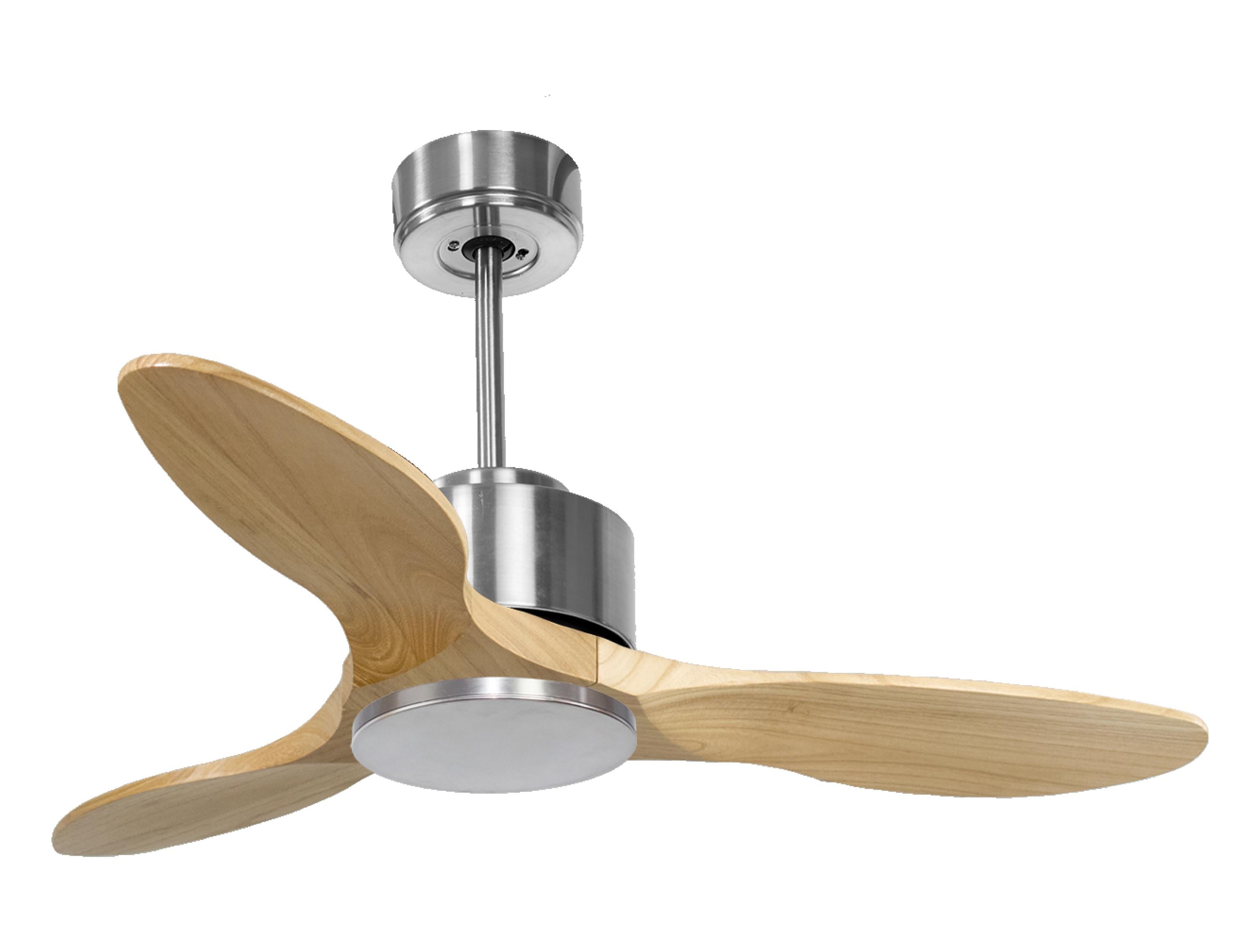 Ventilatore da soffitto Reversibile Termostato Wifi Motore CC Tetti inclinati Telecomando Hypersilence Memoria Shopify Vendible (AUTOMATICO)