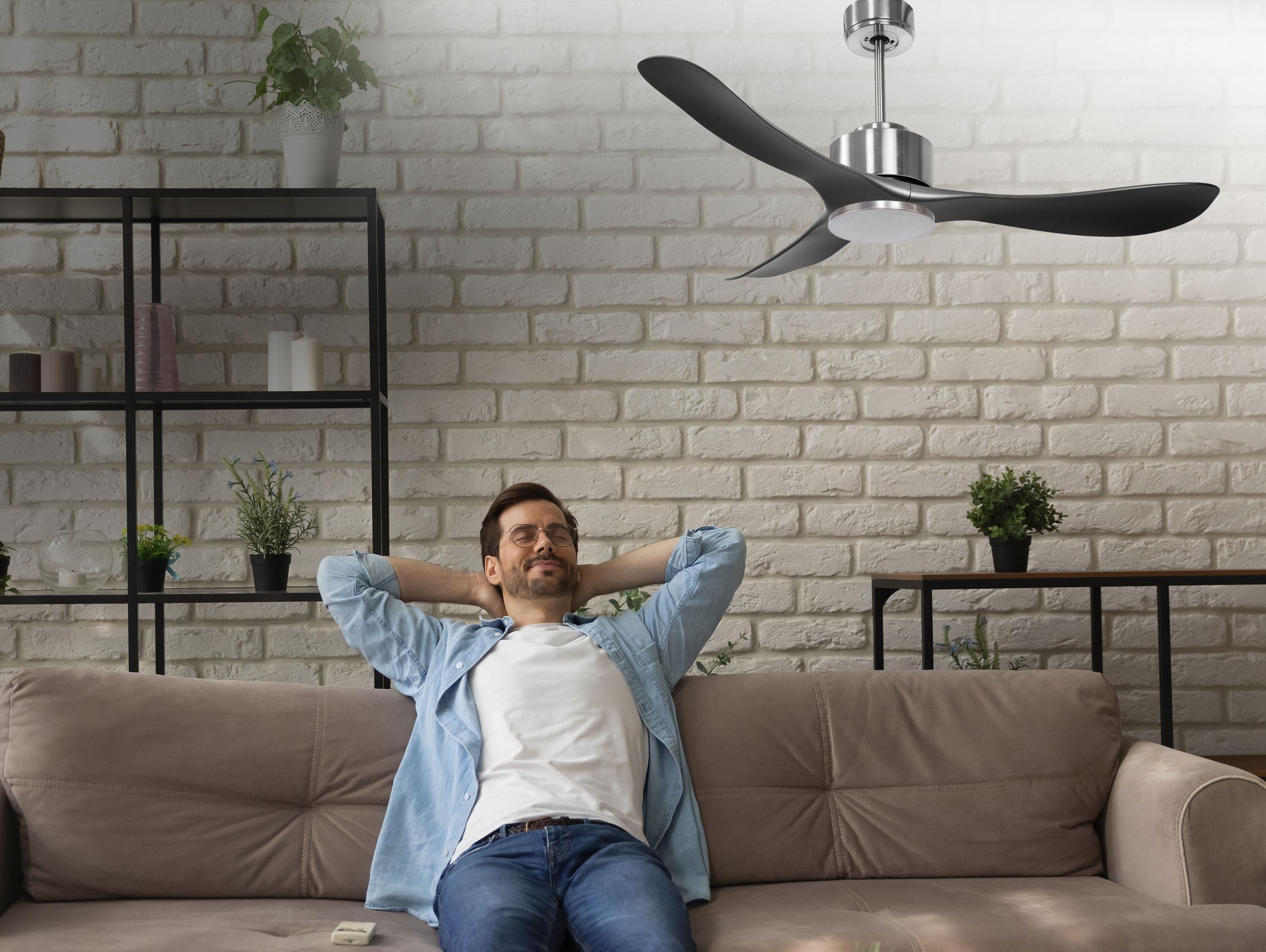   Ventilatore da soffitto ø132 cm con Wifi Reversibile Hypersilence