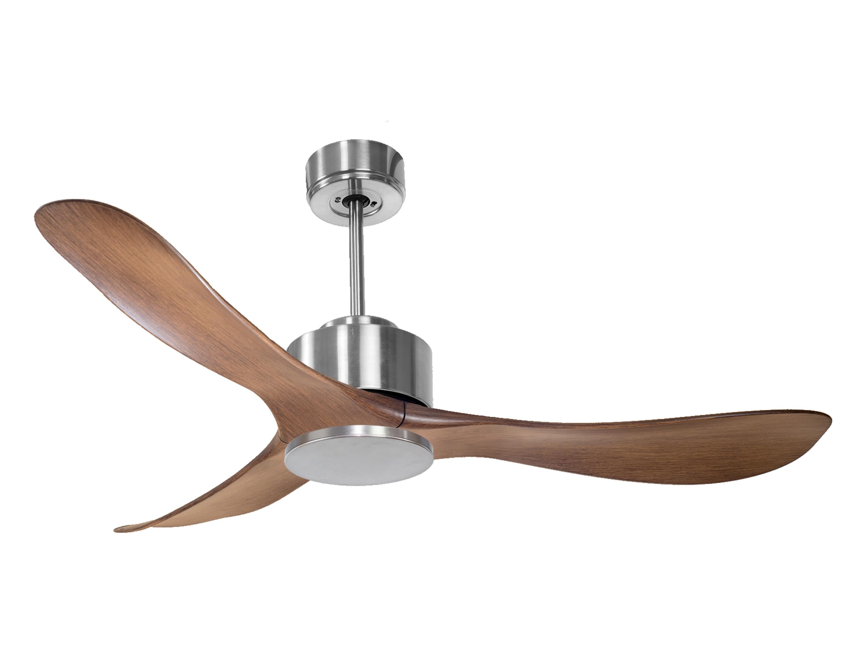 Ventilatore da soffitto Reversibile Termostato Wifi Motore CC Tetti inclinati Telecomando Hypersilence Memoria Shopify Vendible (AUTOMATICO)