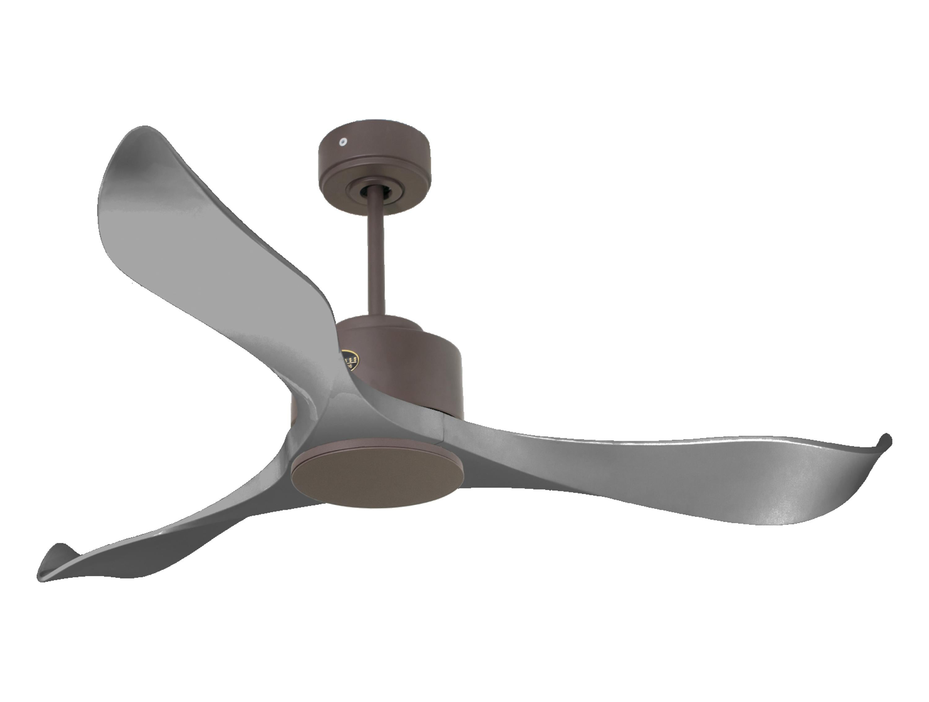 Ventilatore da soffitto Reversibile Termostato Wifi Motore CC Tetti inclinati Telecomando Memoria