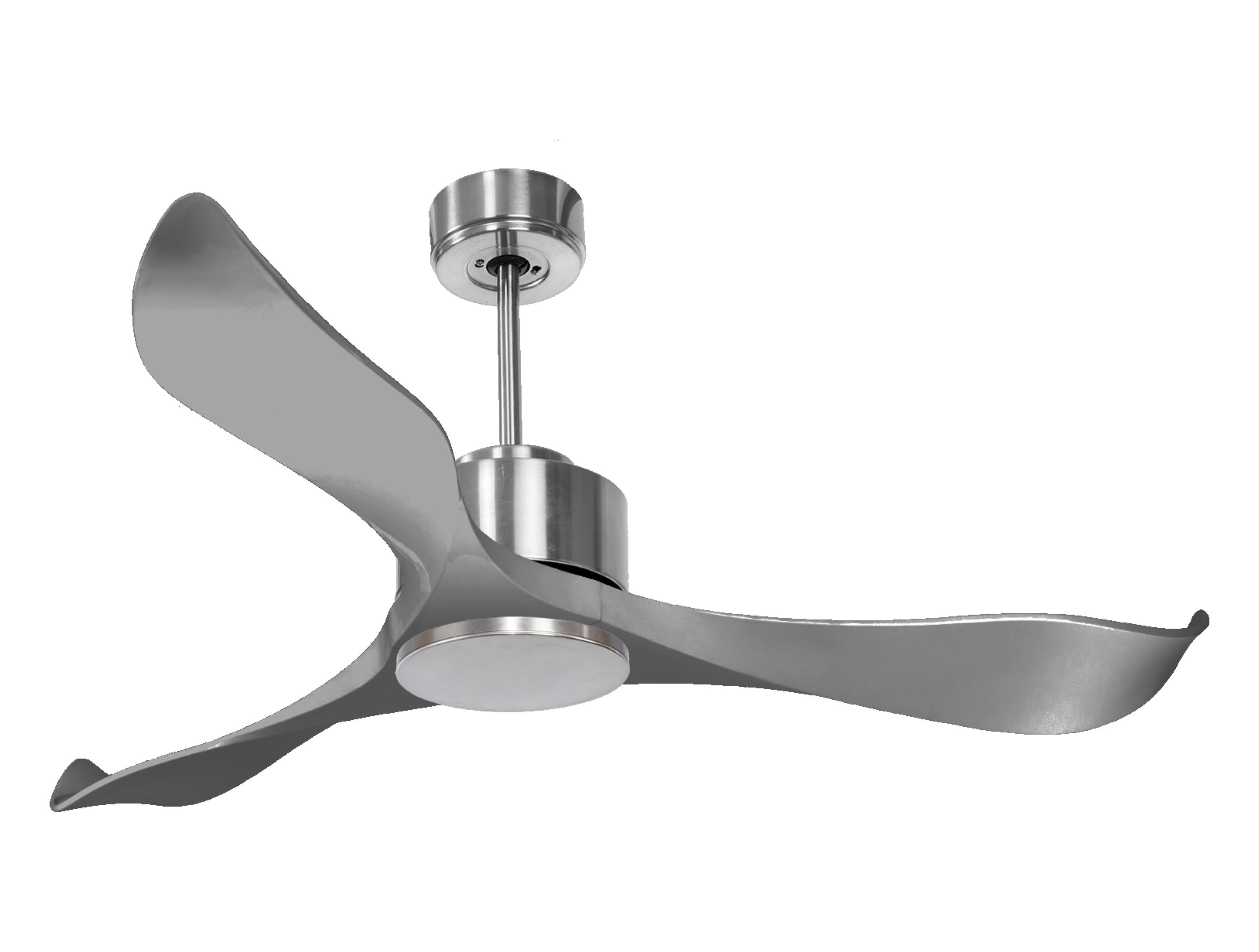 Ventilatore da soffitto Reversibile Termostato Wifi Motore CC Tetti inclinati Telecomando Memoria