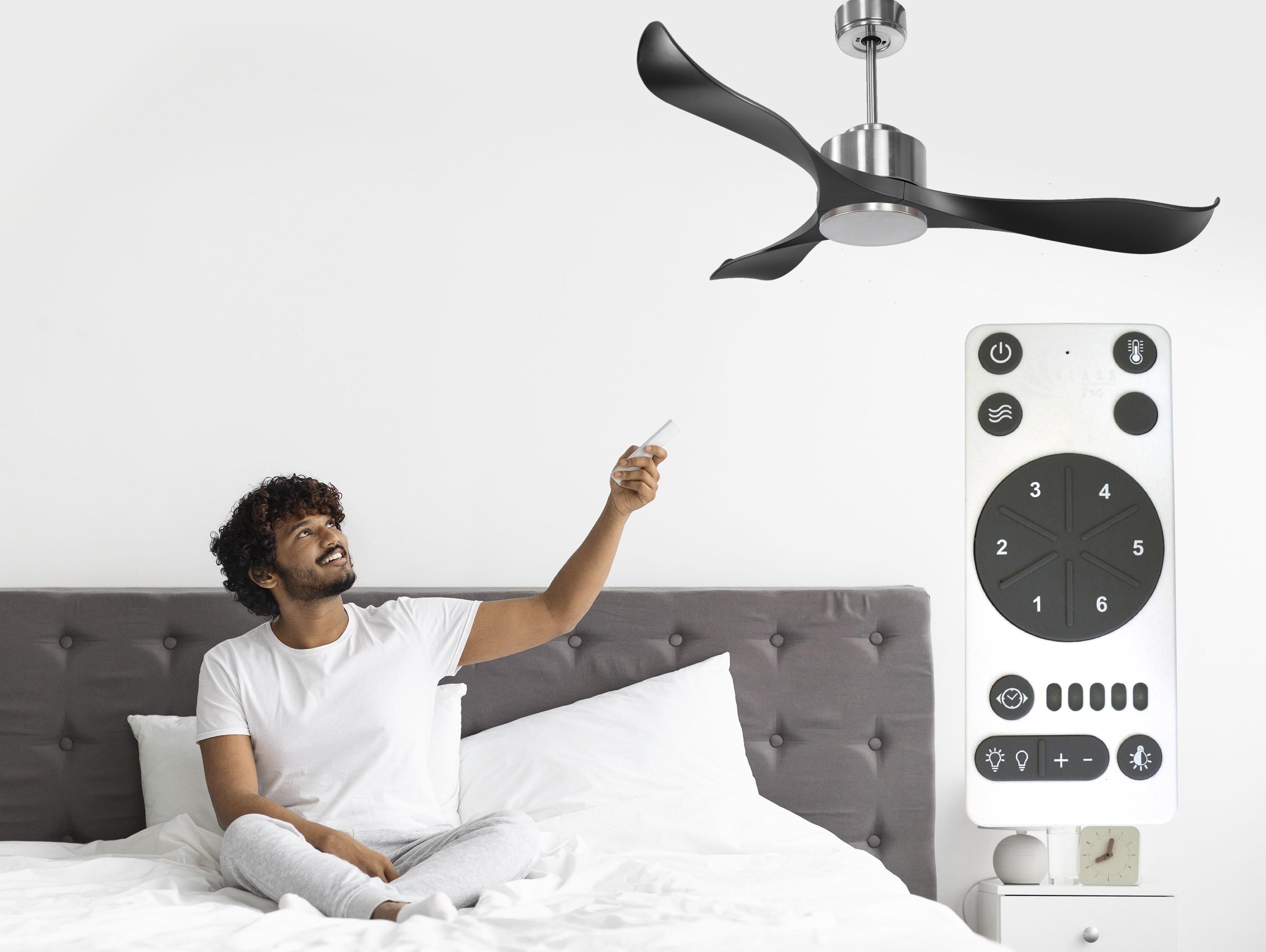 Ventilatore da soffitto ø132 cm con Wifi Reversibile Hypersilence