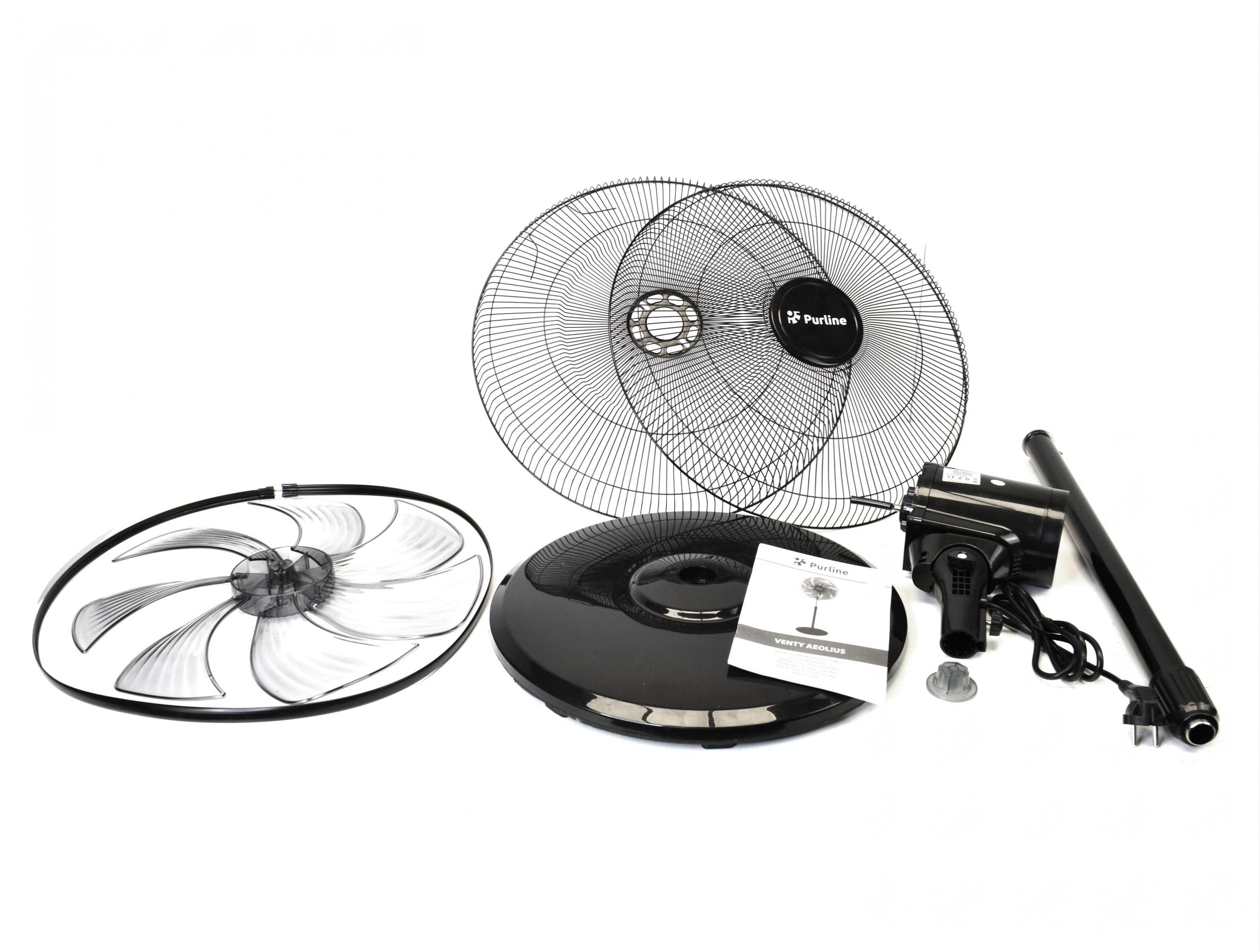 Velocità 3 Ventilatore industriale da pavimento 100W con 7 pale