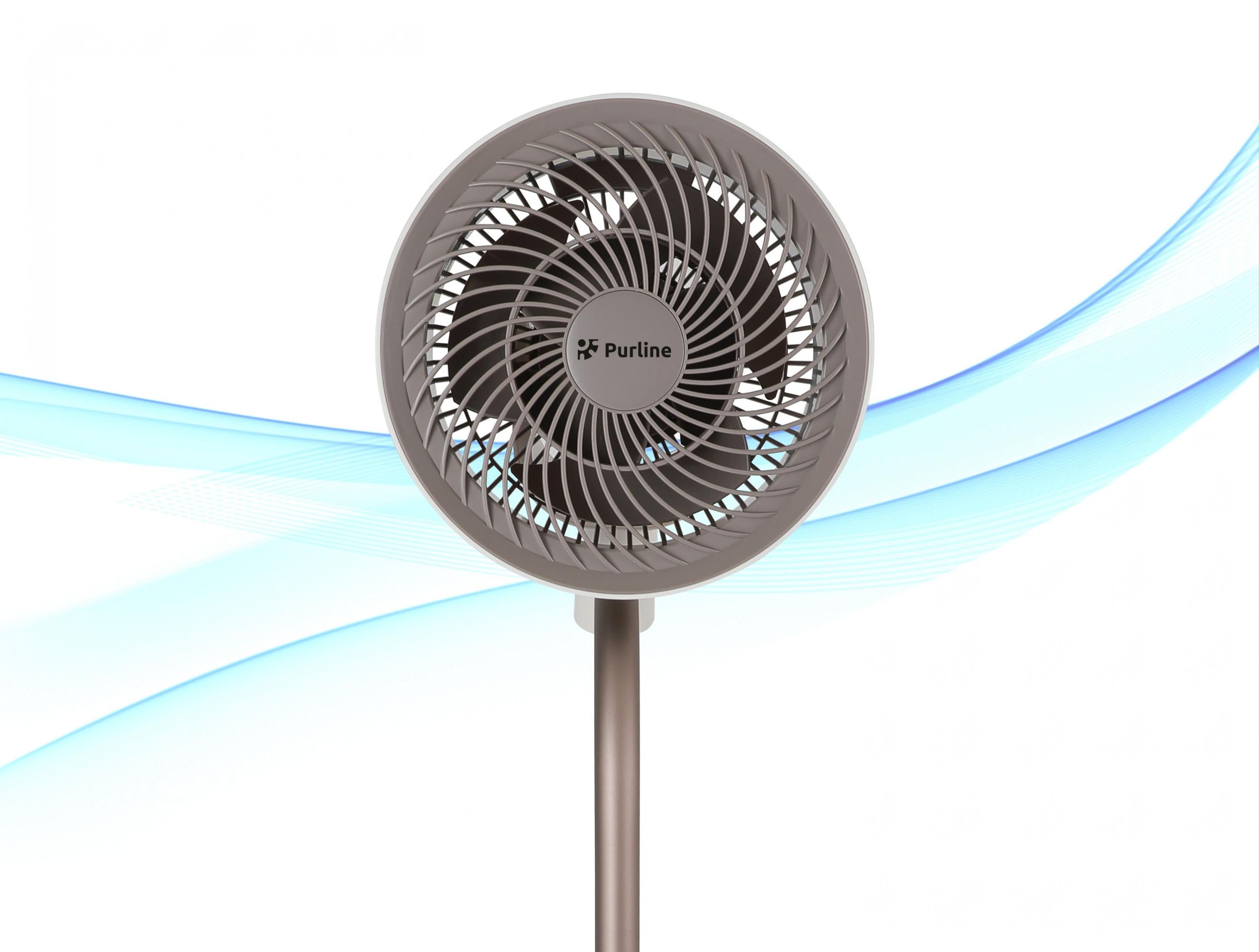 Velocità 12 Ventilatore da pavimento CC con luce ambiente
