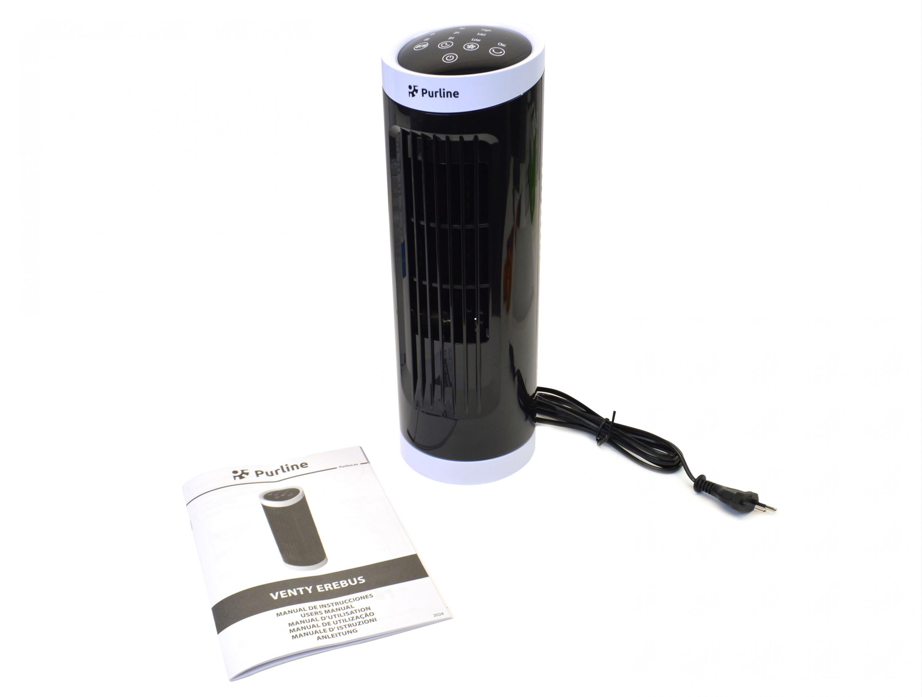 Velocità 3 Ventilatore a torre compatto da tavolo