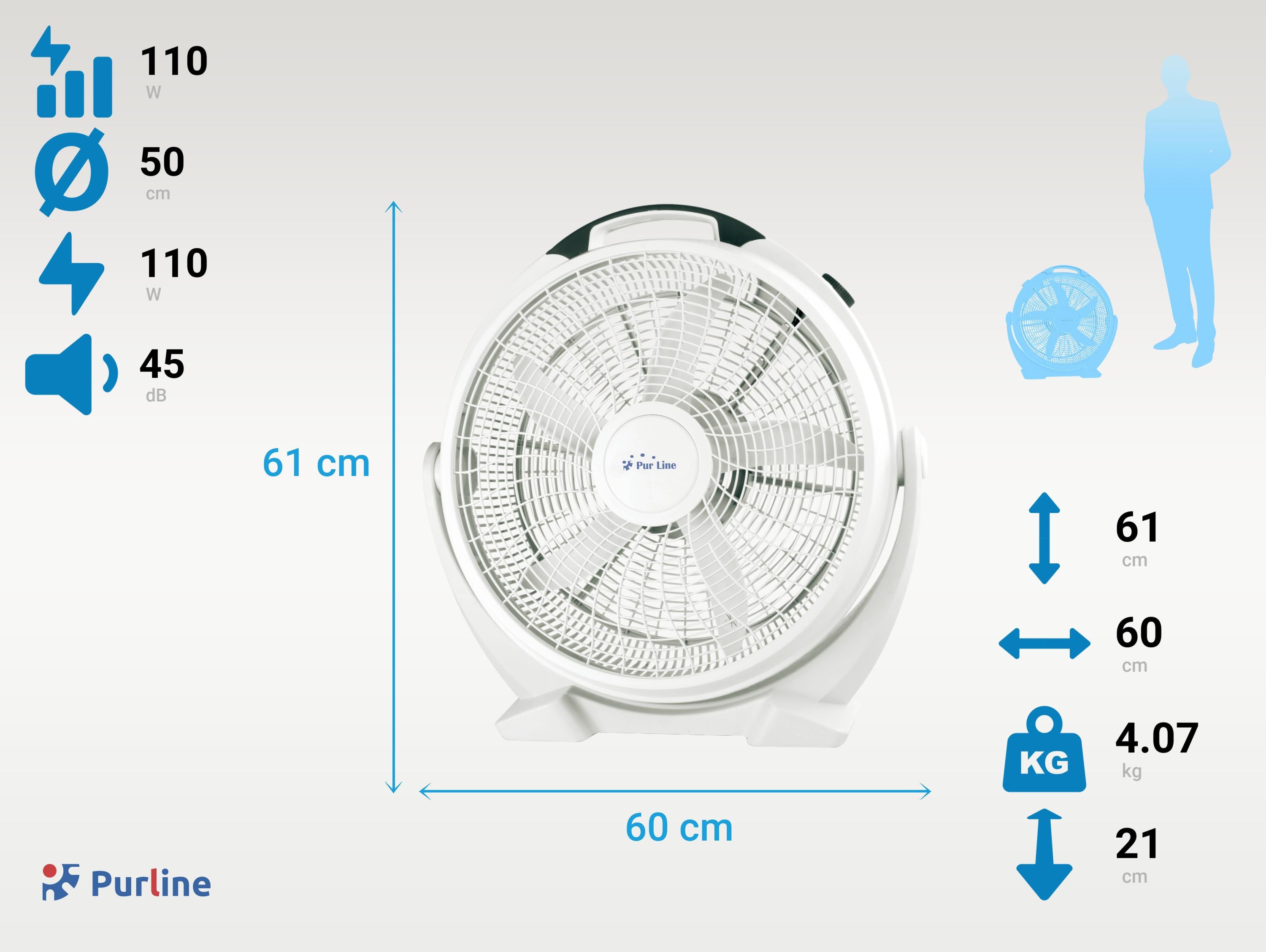 VENTY IND 110PP Diametro 50 cm